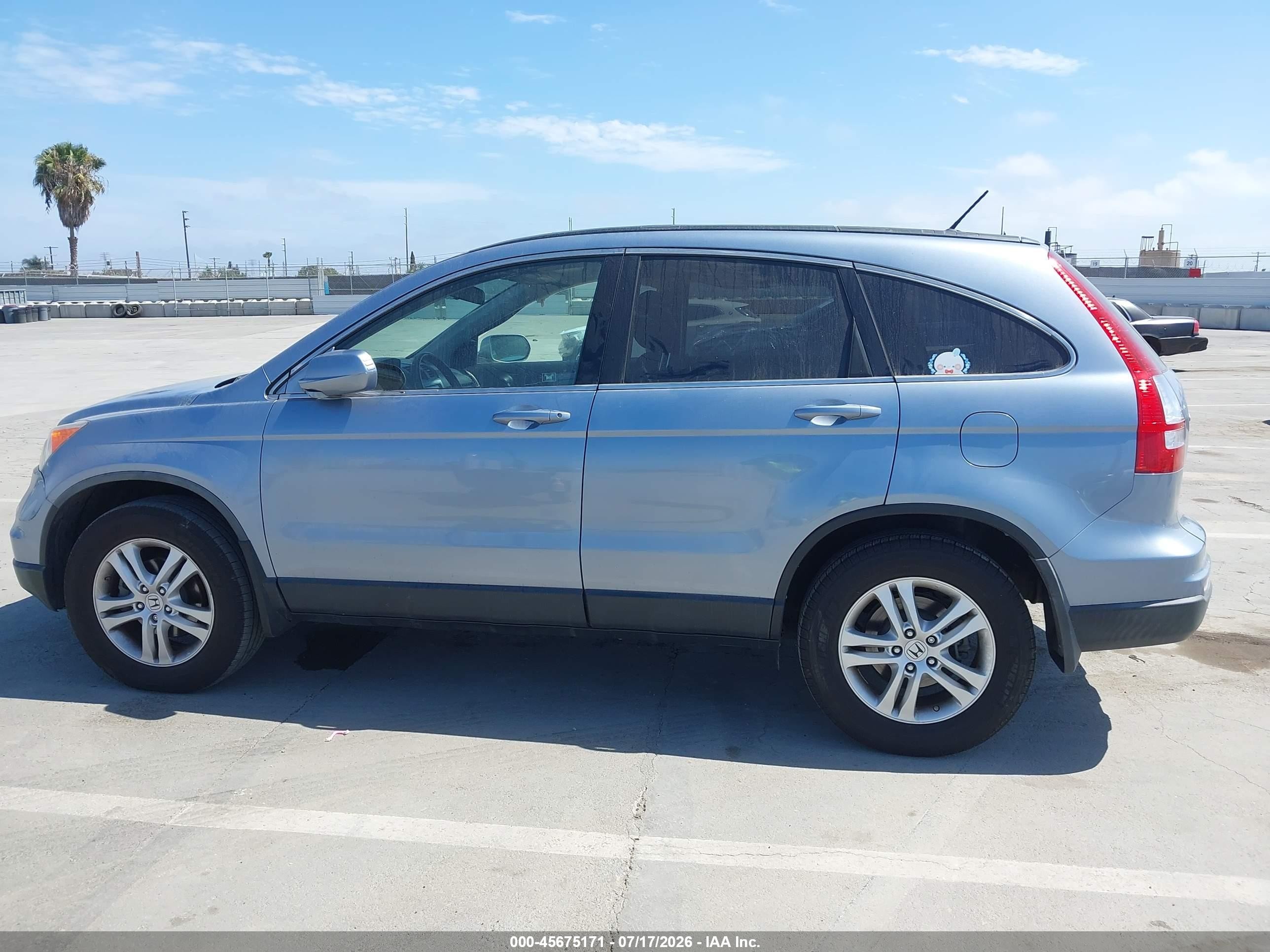 2010 Honda Cr-v Ex-l Light Blue vin: JHLRE3H7XAC007763