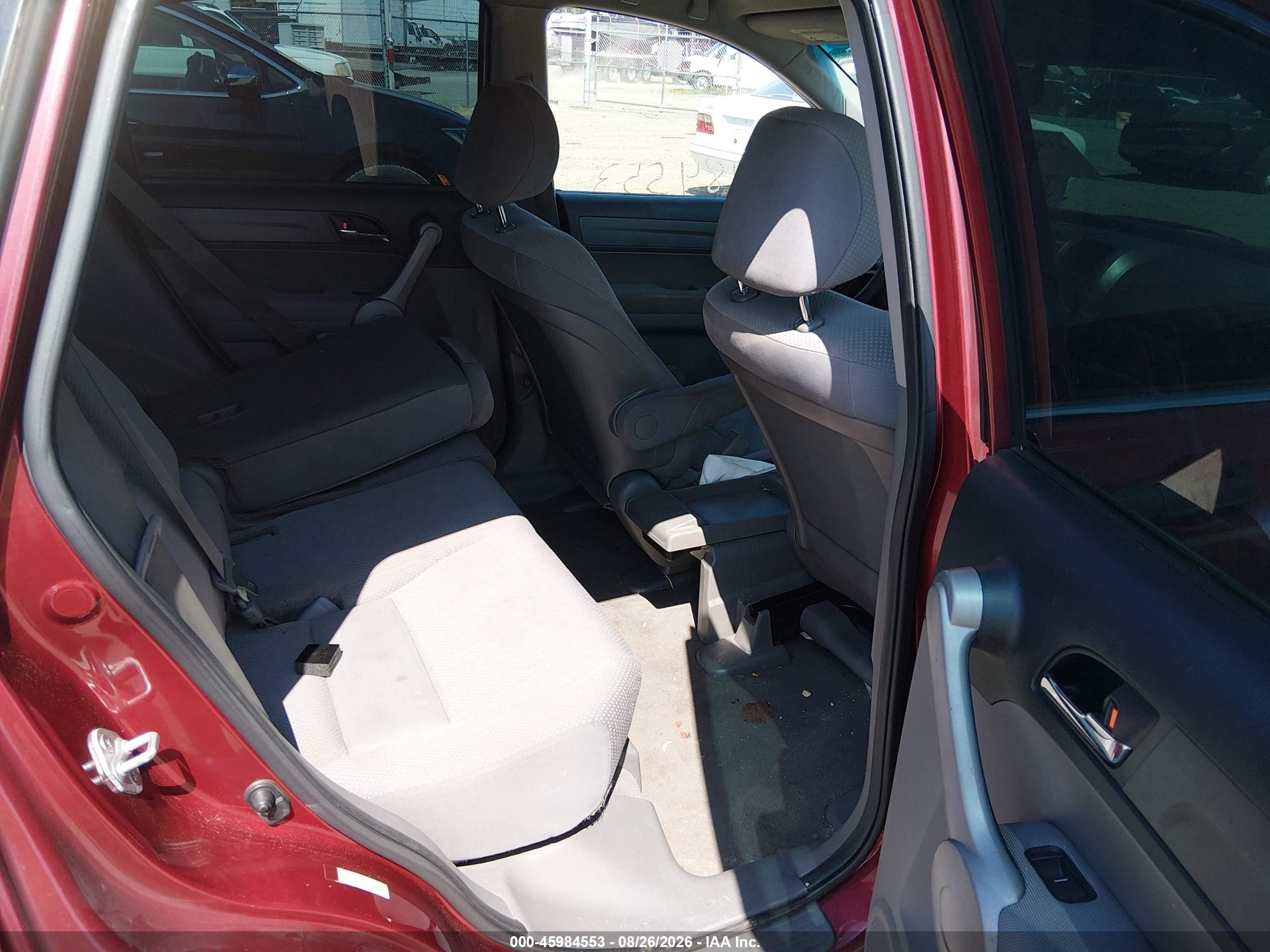 2007 Honda Cr-v Lx Burgundy vin: JHLRE48307C006911