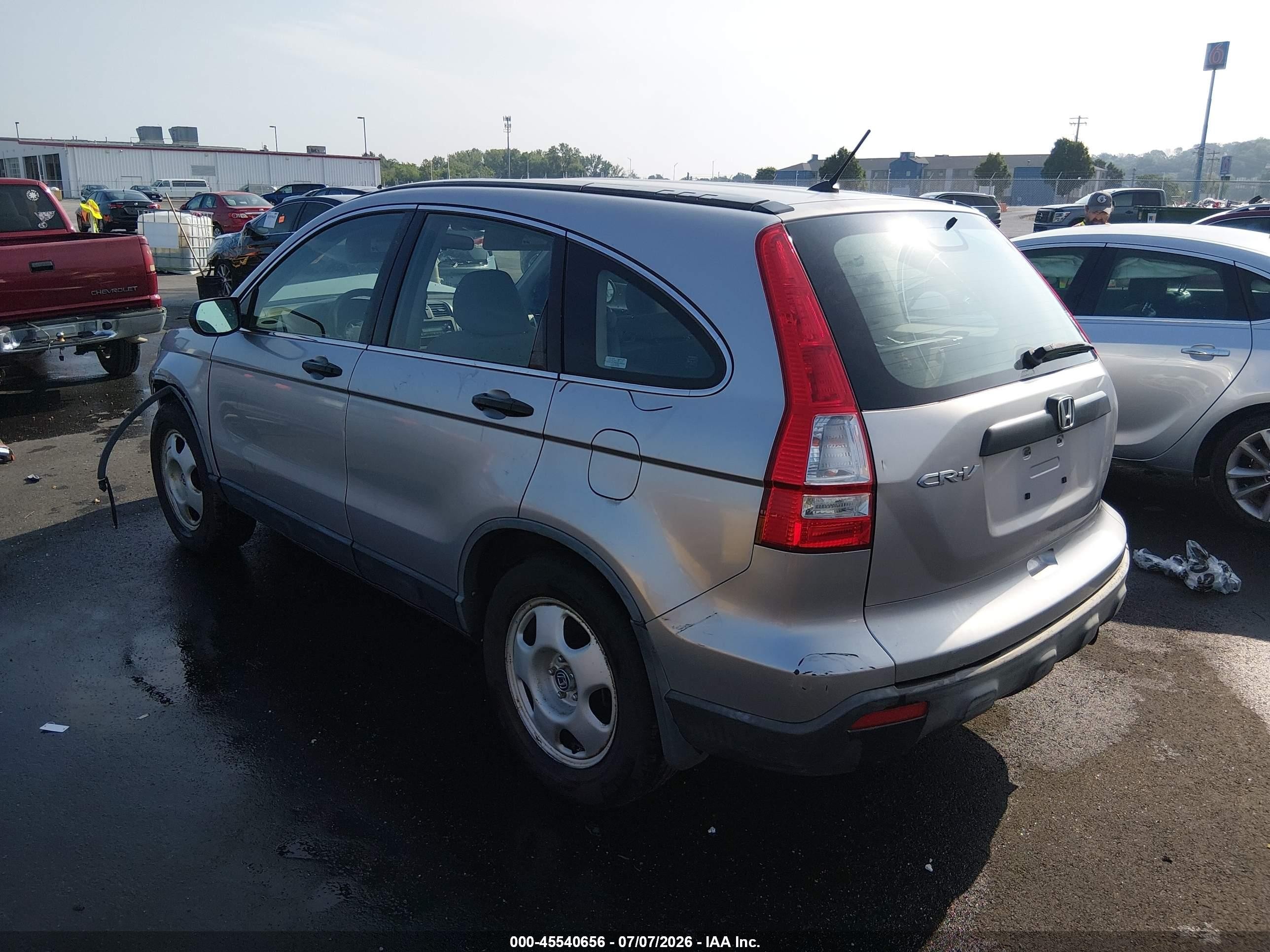 2007 Honda Cr-v Lx Silver vin: JHLRE48307C045482