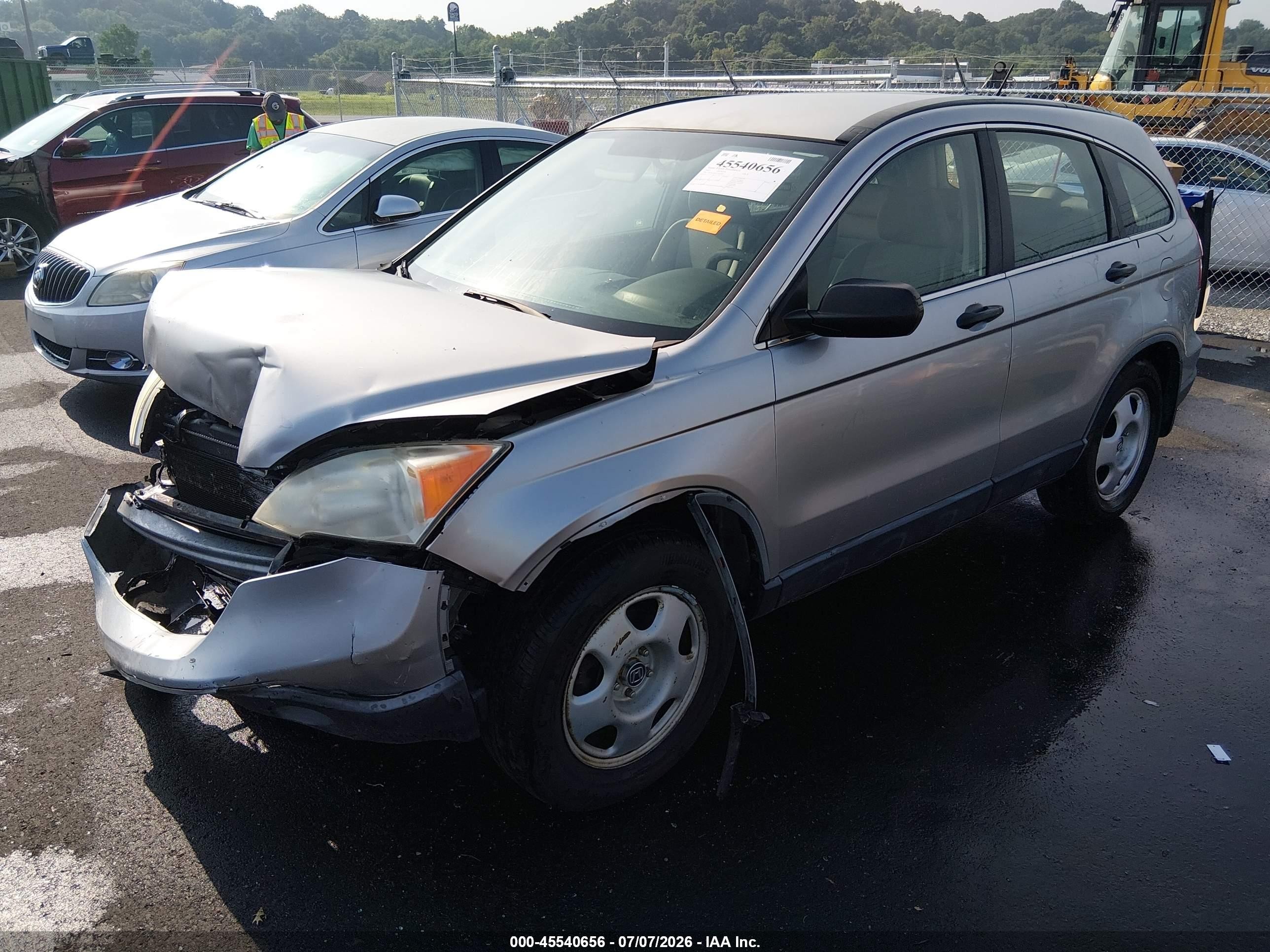 2007 Honda Cr-v Lx Silver vin: JHLRE48307C045482