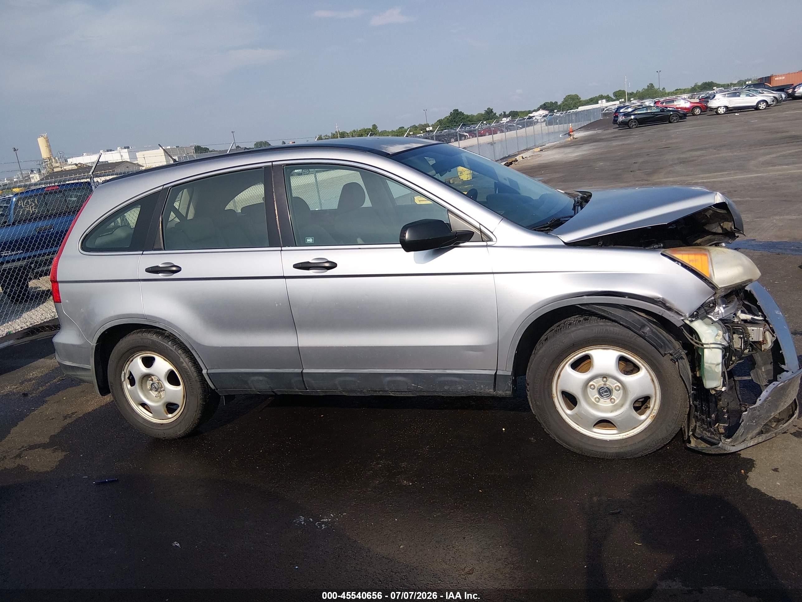 2007 Honda Cr-v Lx Silver vin: JHLRE48307C045482