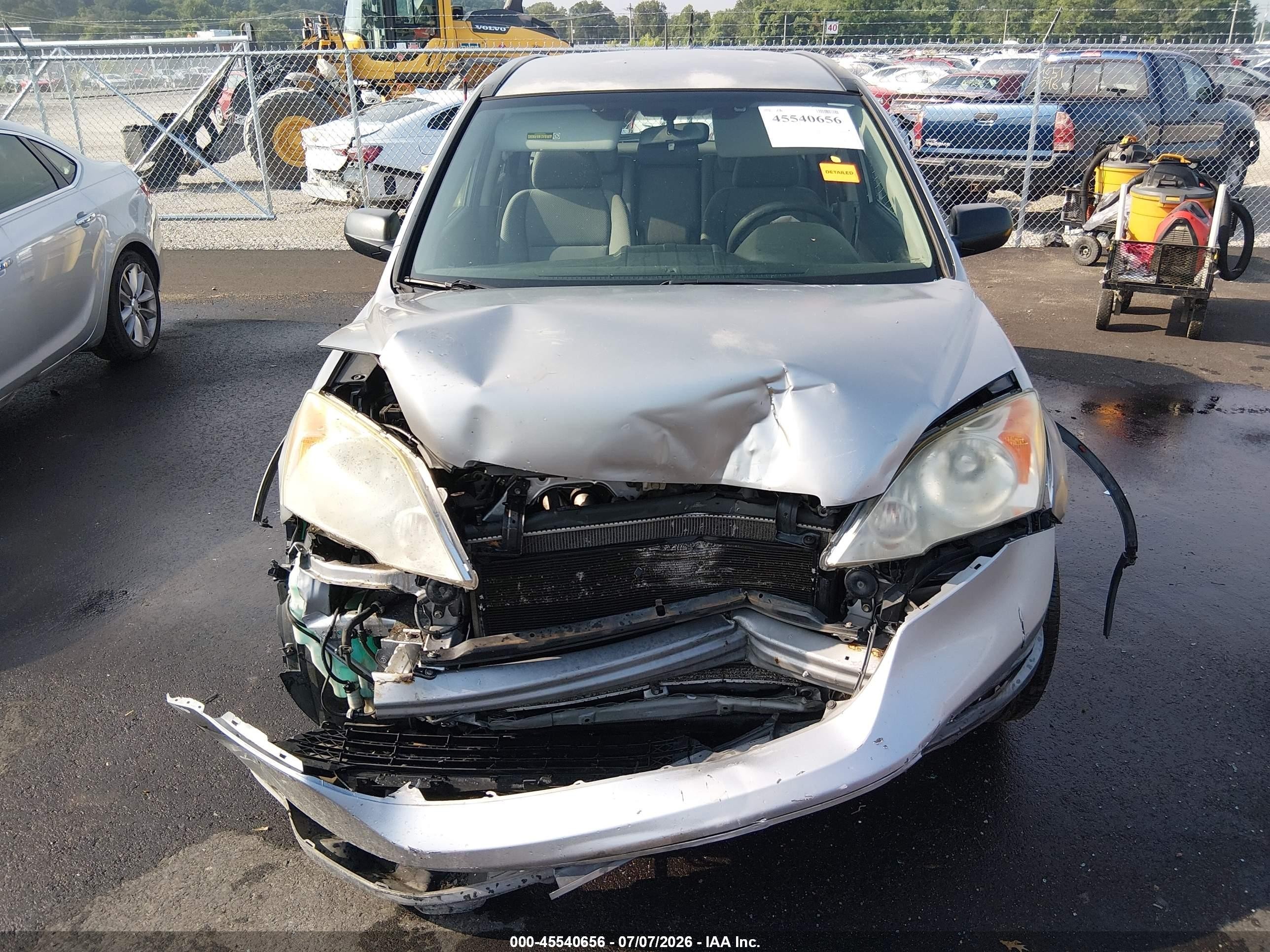2007 Honda Cr-v Lx Silver vin: JHLRE48307C045482