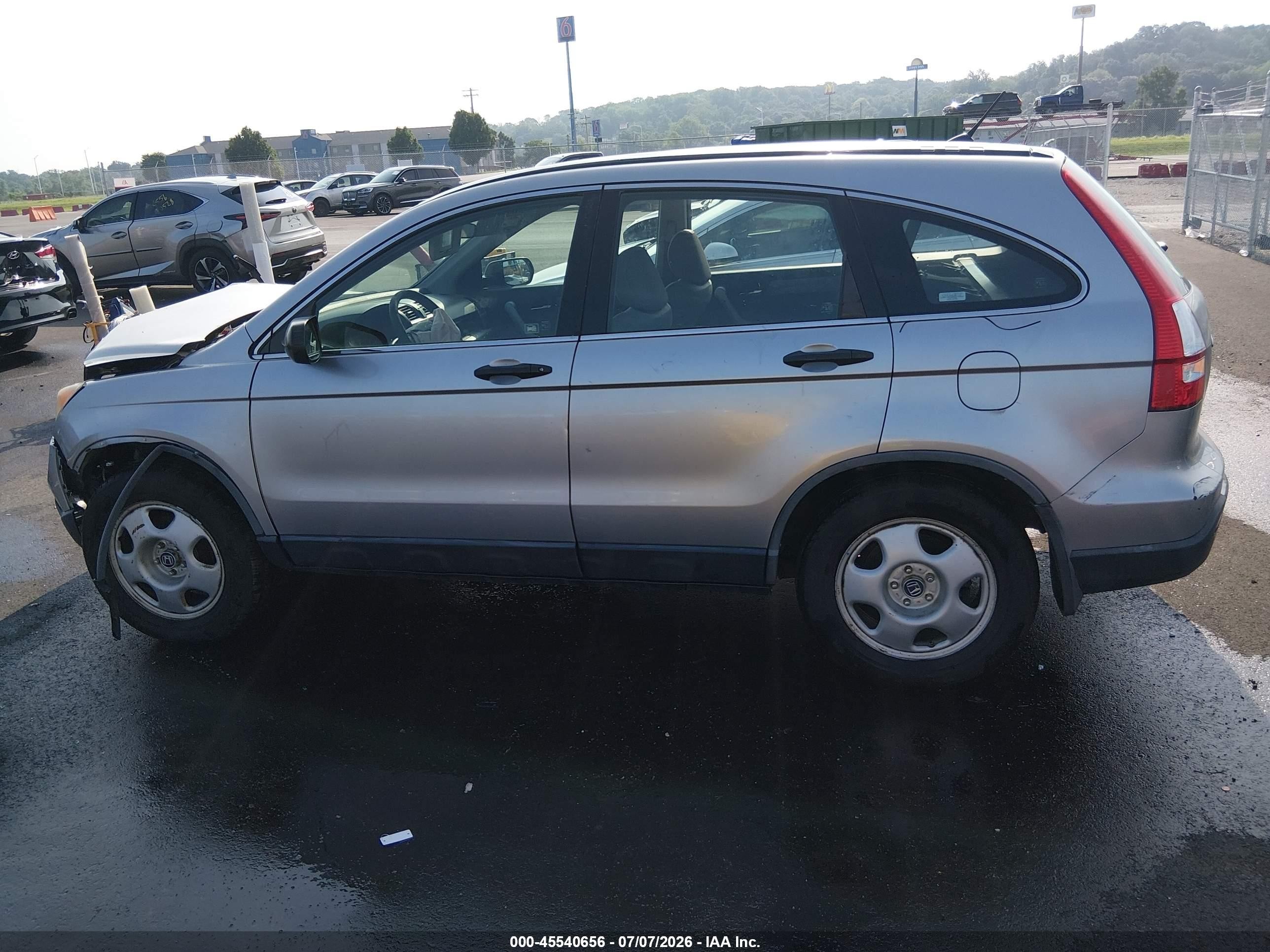 2007 Honda Cr-v Lx Silver vin: JHLRE48307C045482