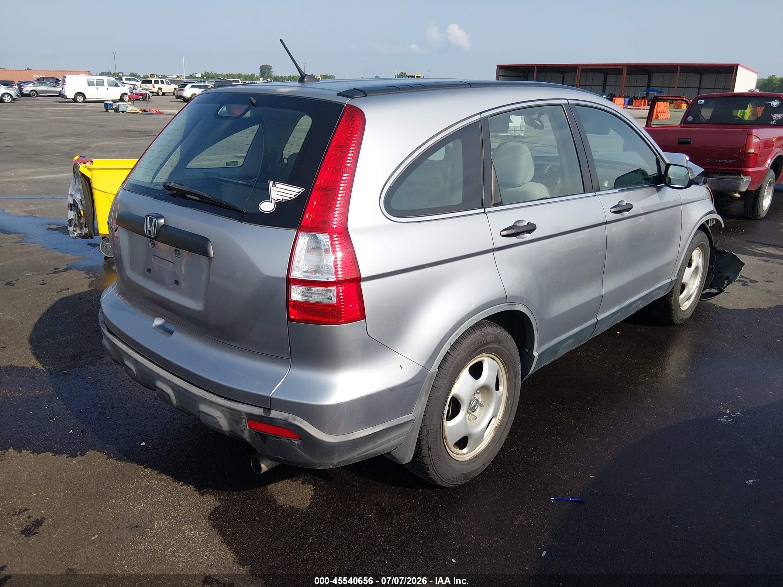 2007 Honda Cr-v Lx Silver vin: JHLRE48307C045482