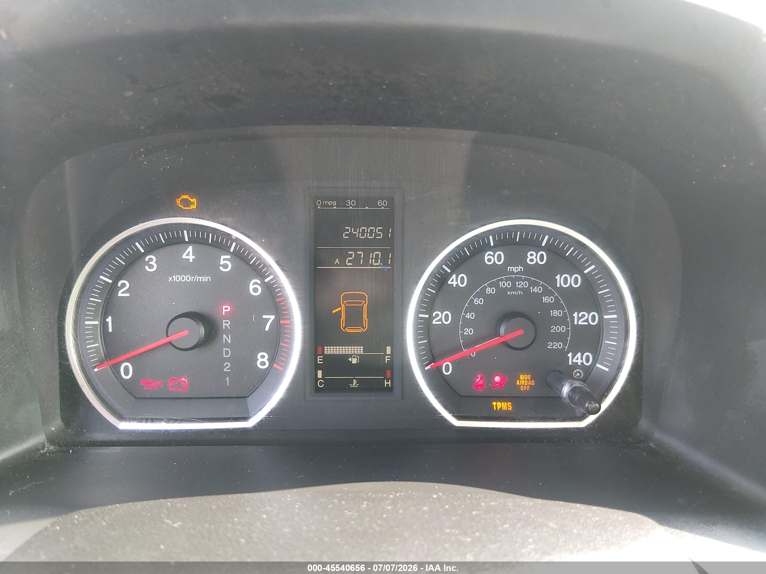 2007 Honda Cr-v Lx Silver vin: JHLRE48307C045482