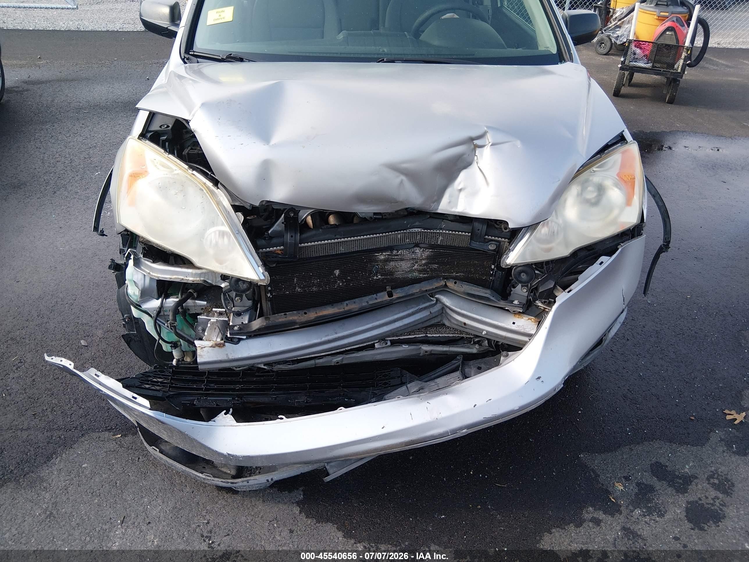 2007 Honda Cr-v Lx Silver vin: JHLRE48307C045482