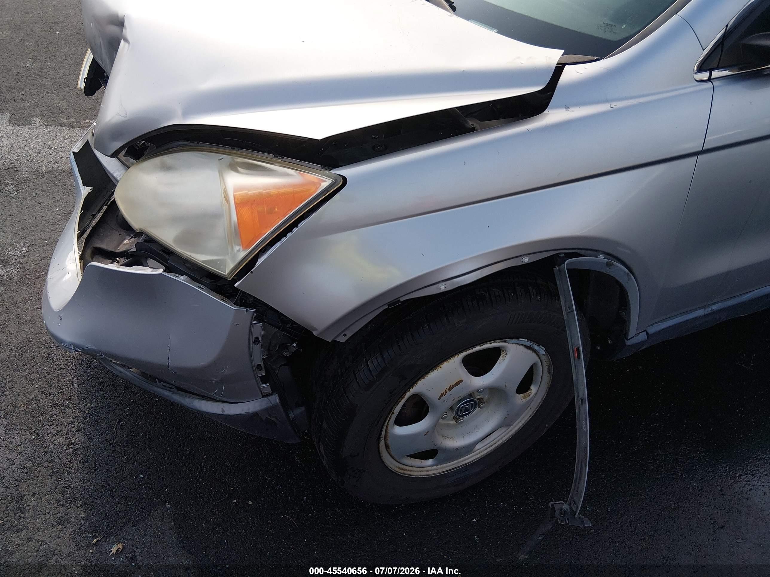 2007 Honda Cr-v Lx Silver vin: JHLRE48307C045482