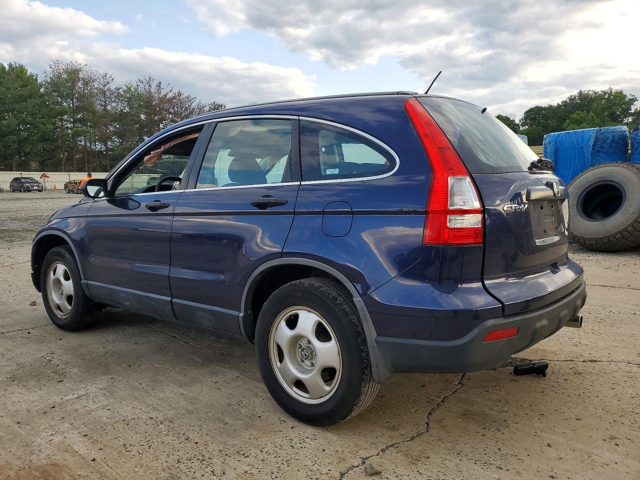 2007 Honda Cr-v Lx Blue vin: JHLRE48307C046793