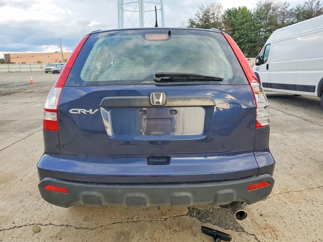 2007 Honda Cr-v Lx Blue vin: JHLRE48307C046793