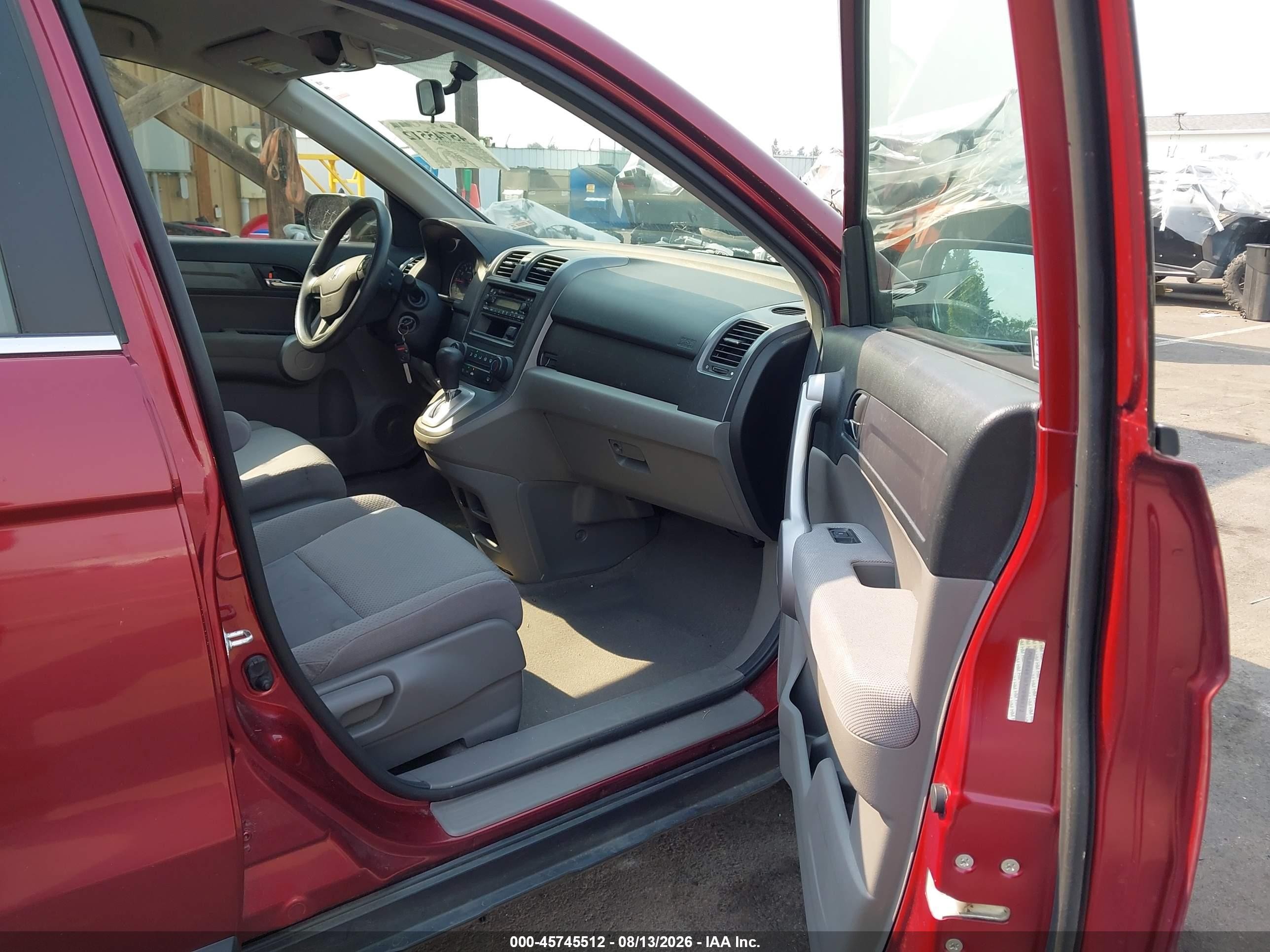 2007 Honda Cr-v Lx Red vin: JHLRE48307C096612