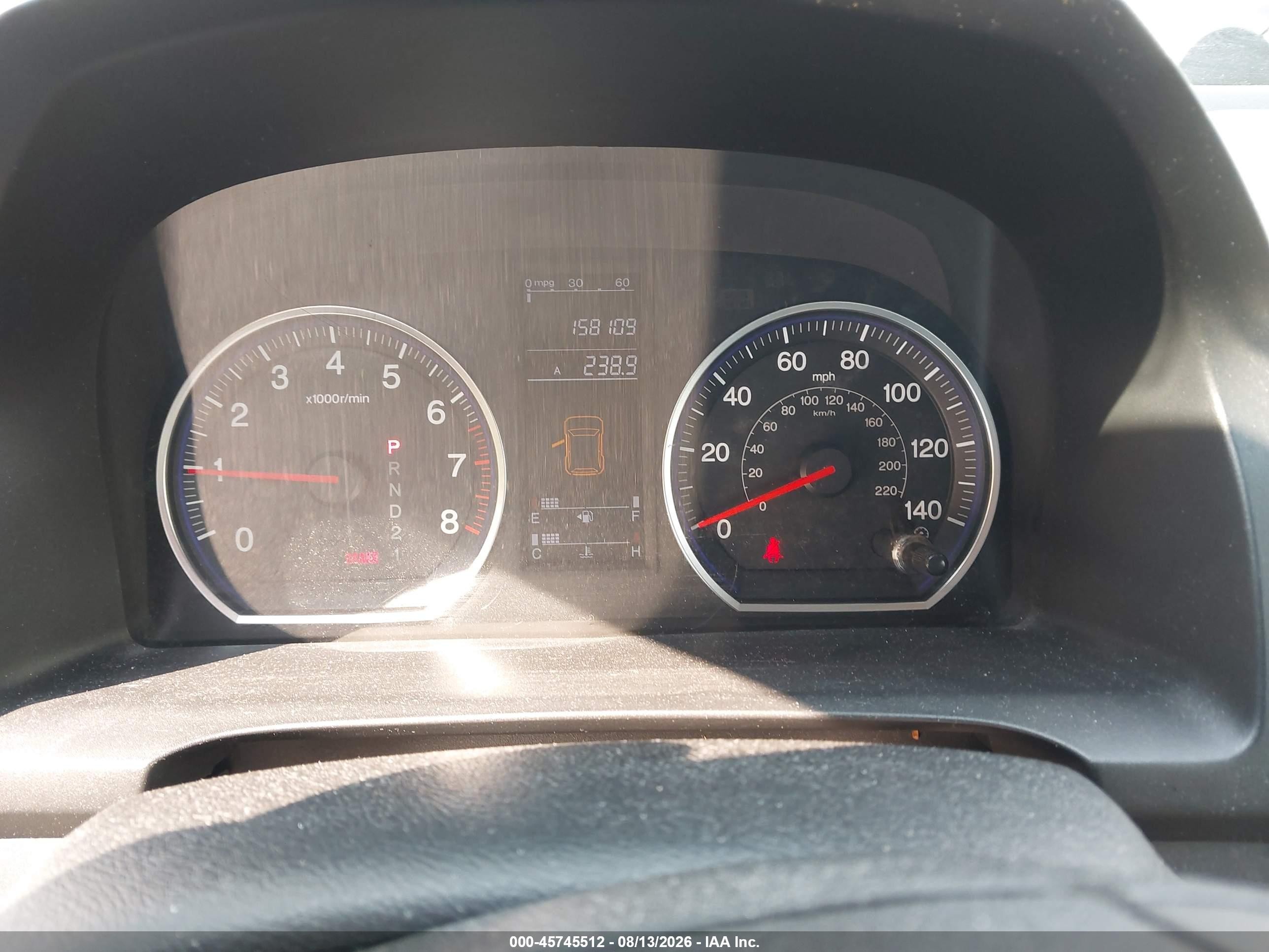2007 Honda Cr-v Lx Red vin: JHLRE48307C096612
