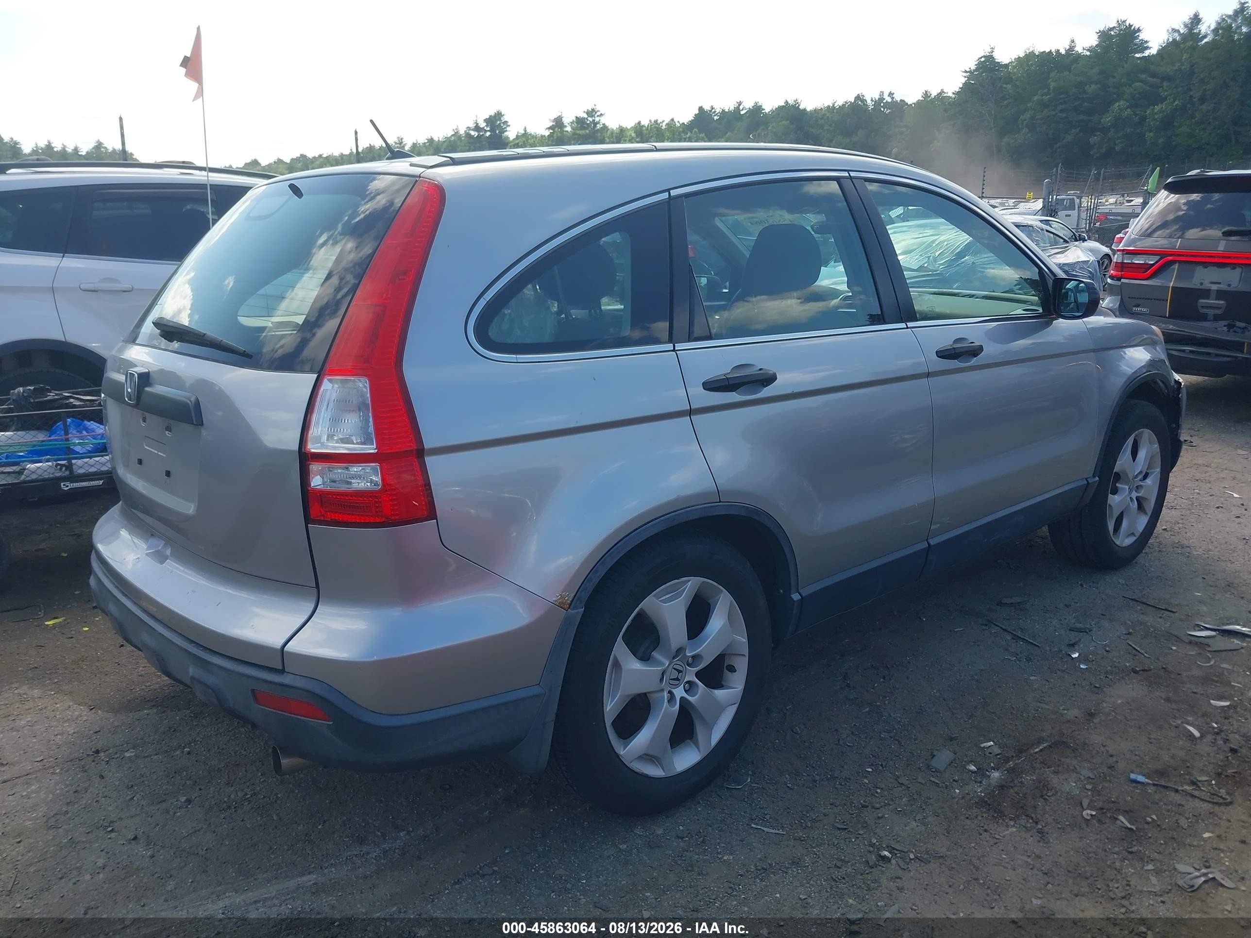2008 Honda Cr-v Lx Silver vin: JHLRE48308C040008