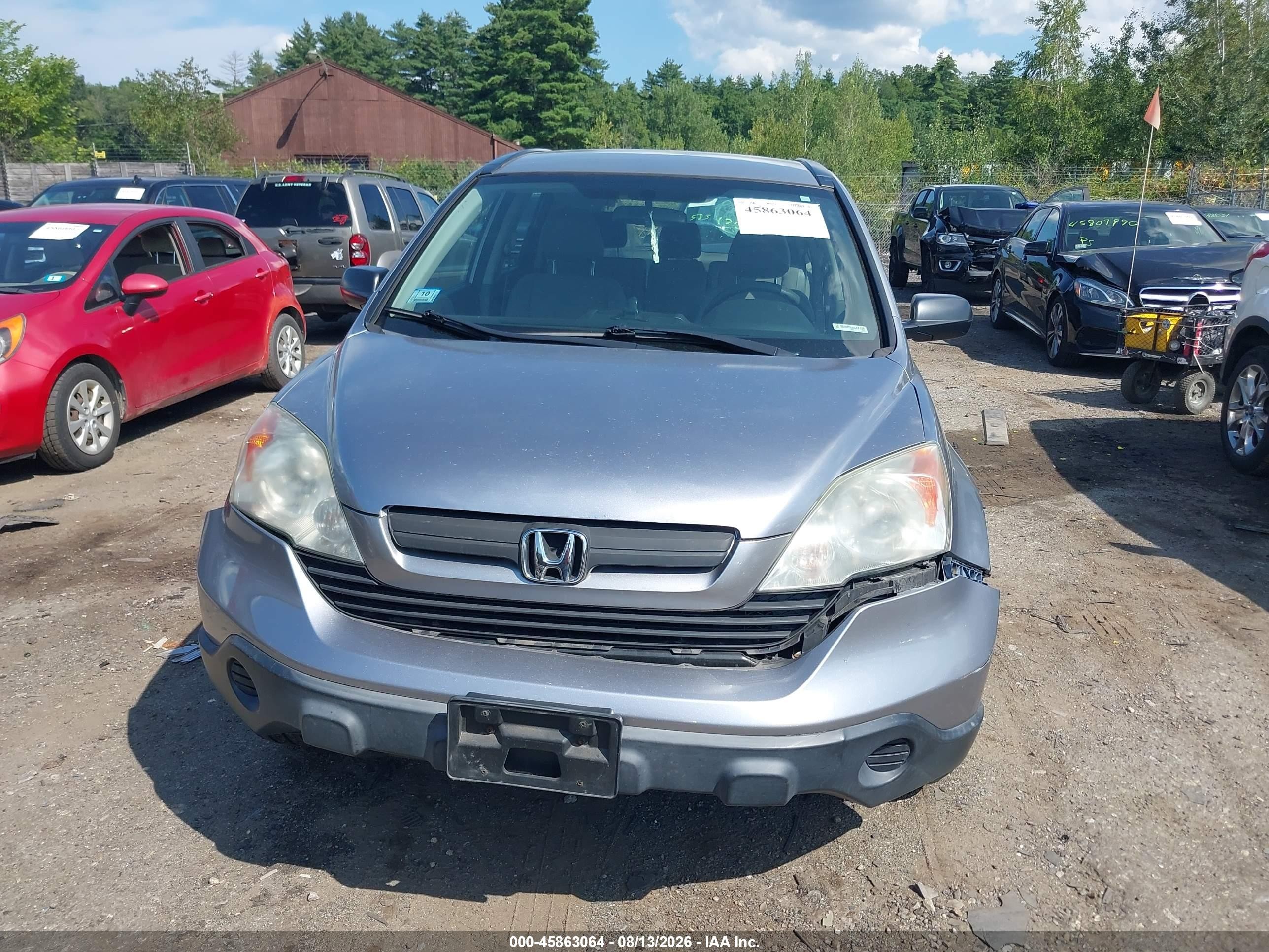 2008 Honda Cr-v Lx Silver vin: JHLRE48308C040008