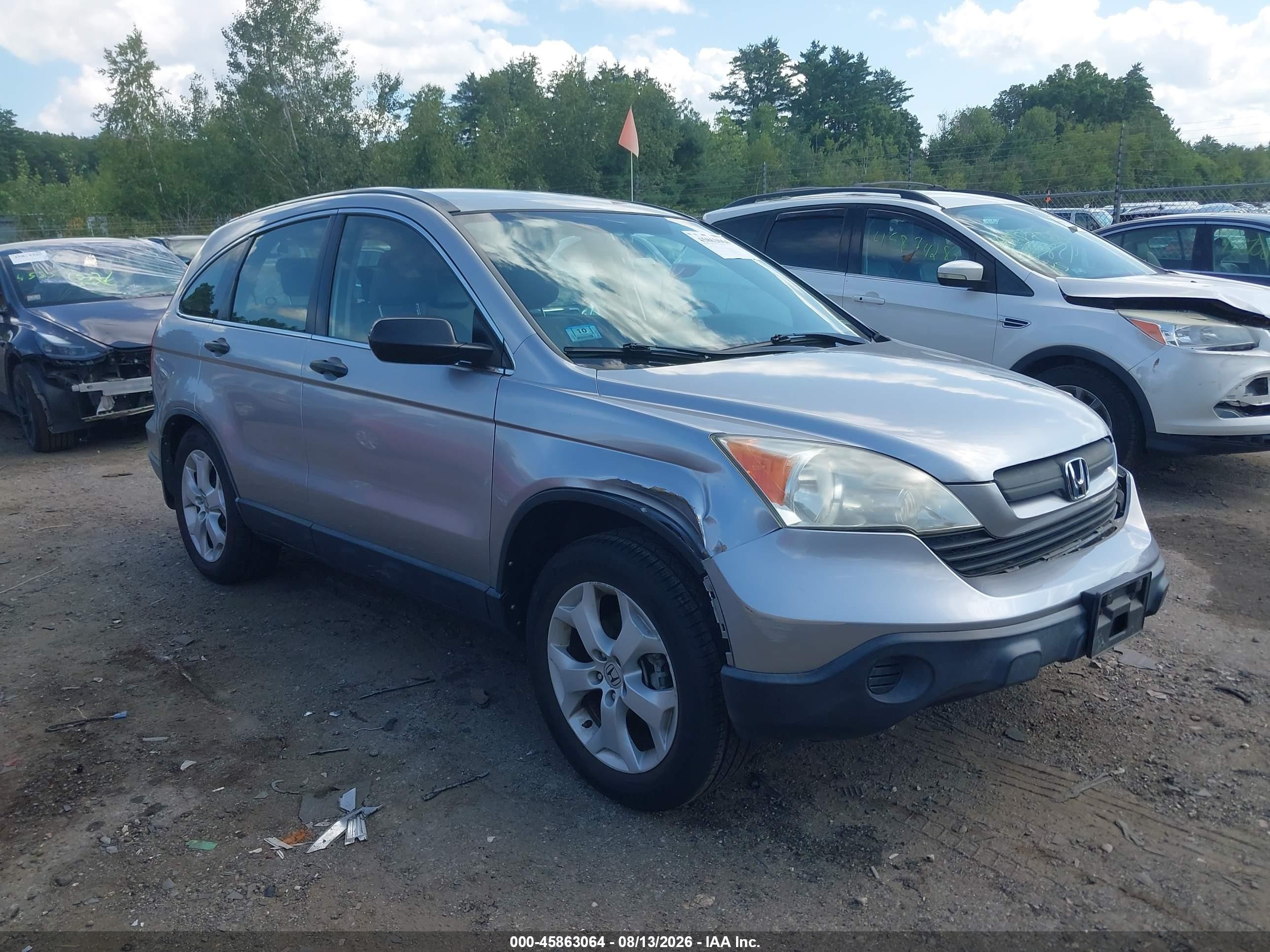 2008 Honda Cr-v Lx Silver vin: JHLRE48308C040008