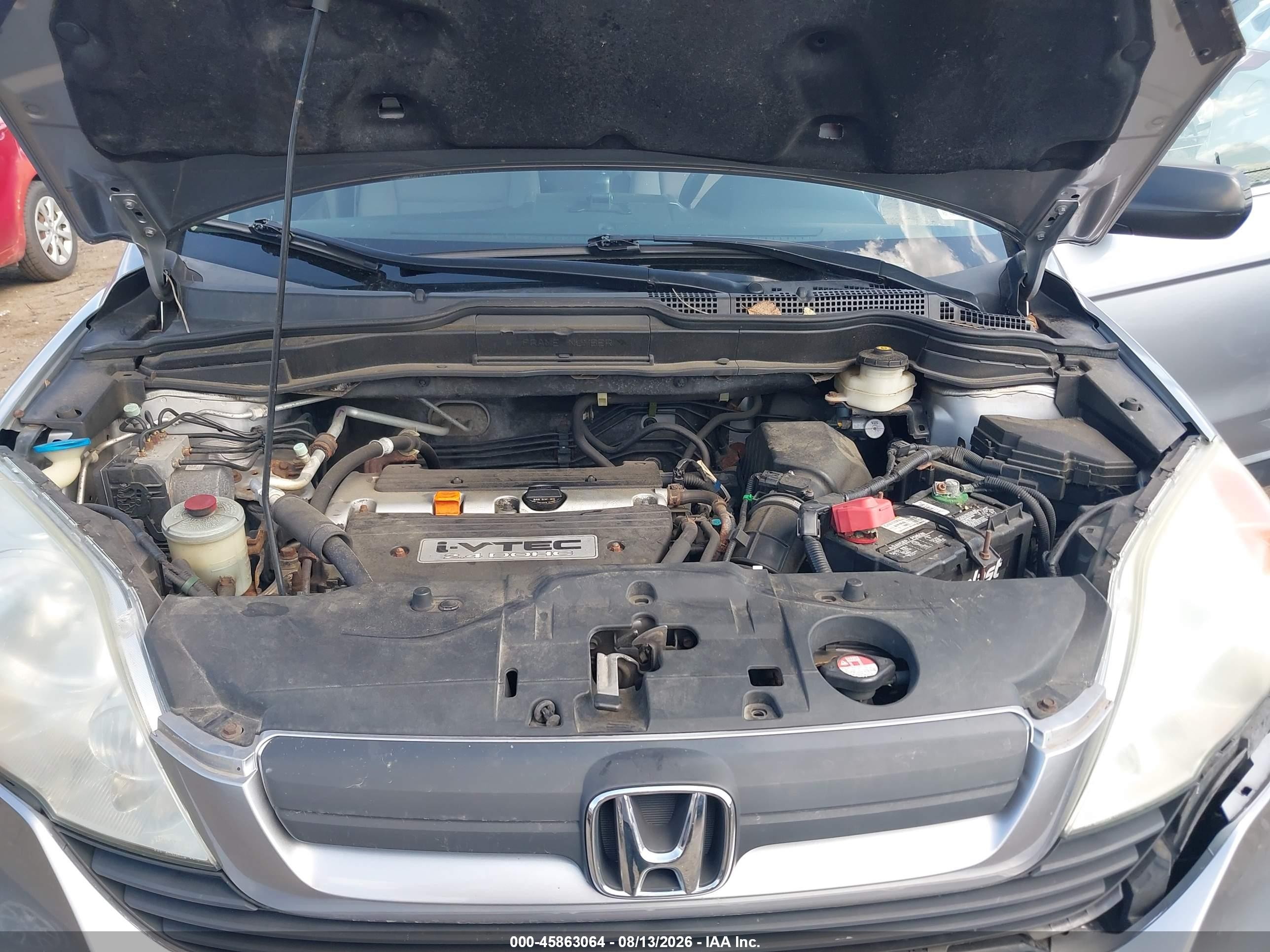 2008 Honda Cr-v Lx Silver vin: JHLRE48308C040008
