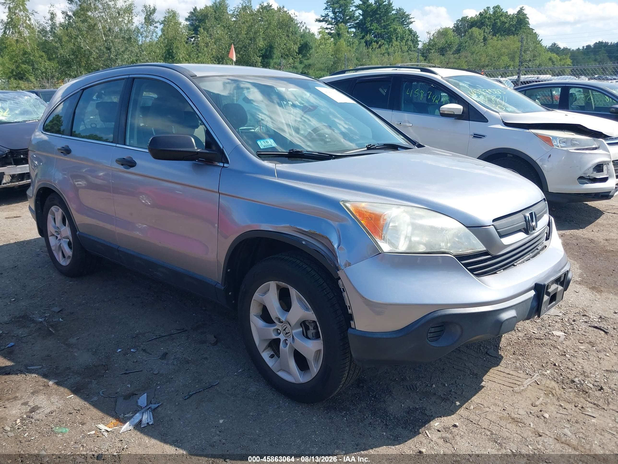 2008 Honda Cr-v Lx Silver vin: JHLRE48308C040008