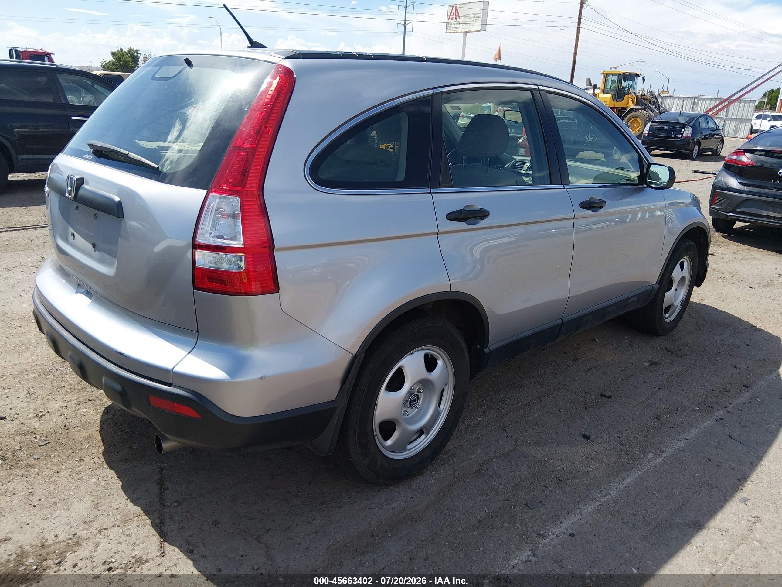 2008 Honda Cr-v Lx Light Blue vin: JHLRE48308C052790