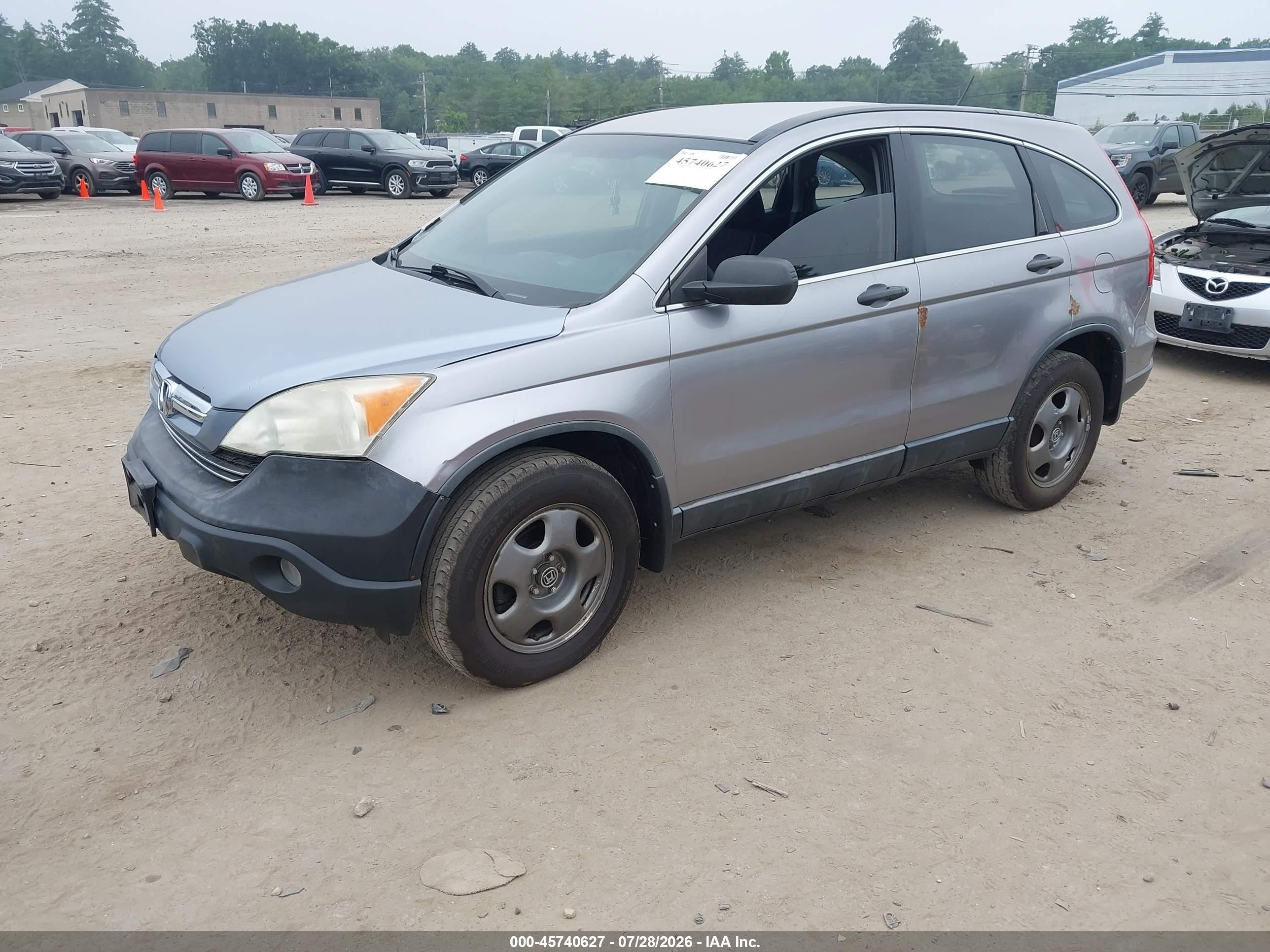 2007 Honda Cr-v Lx Silver vin: JHLRE48317C113367