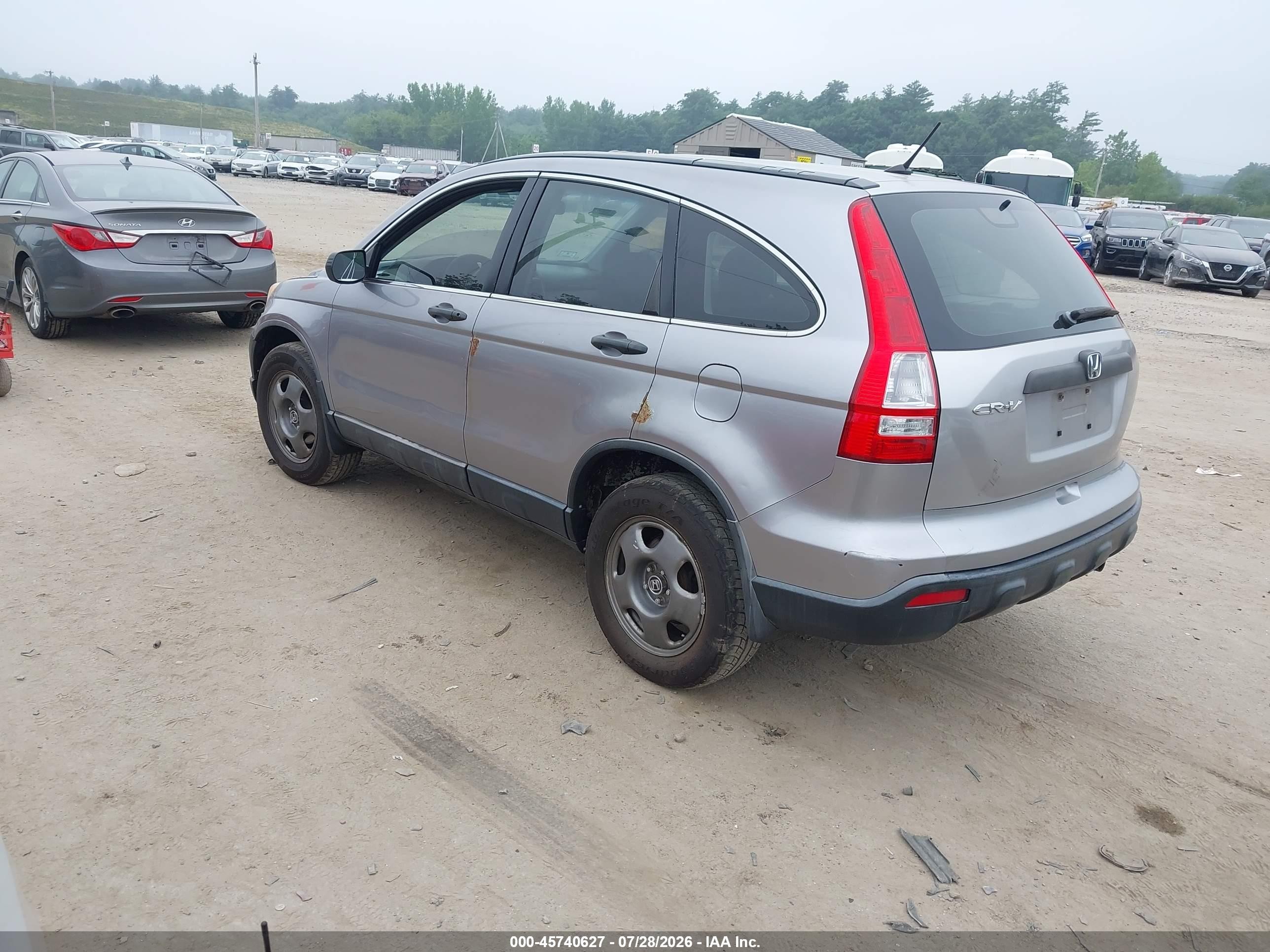 2007 Honda Cr-v Lx Silver vin: JHLRE48317C113367