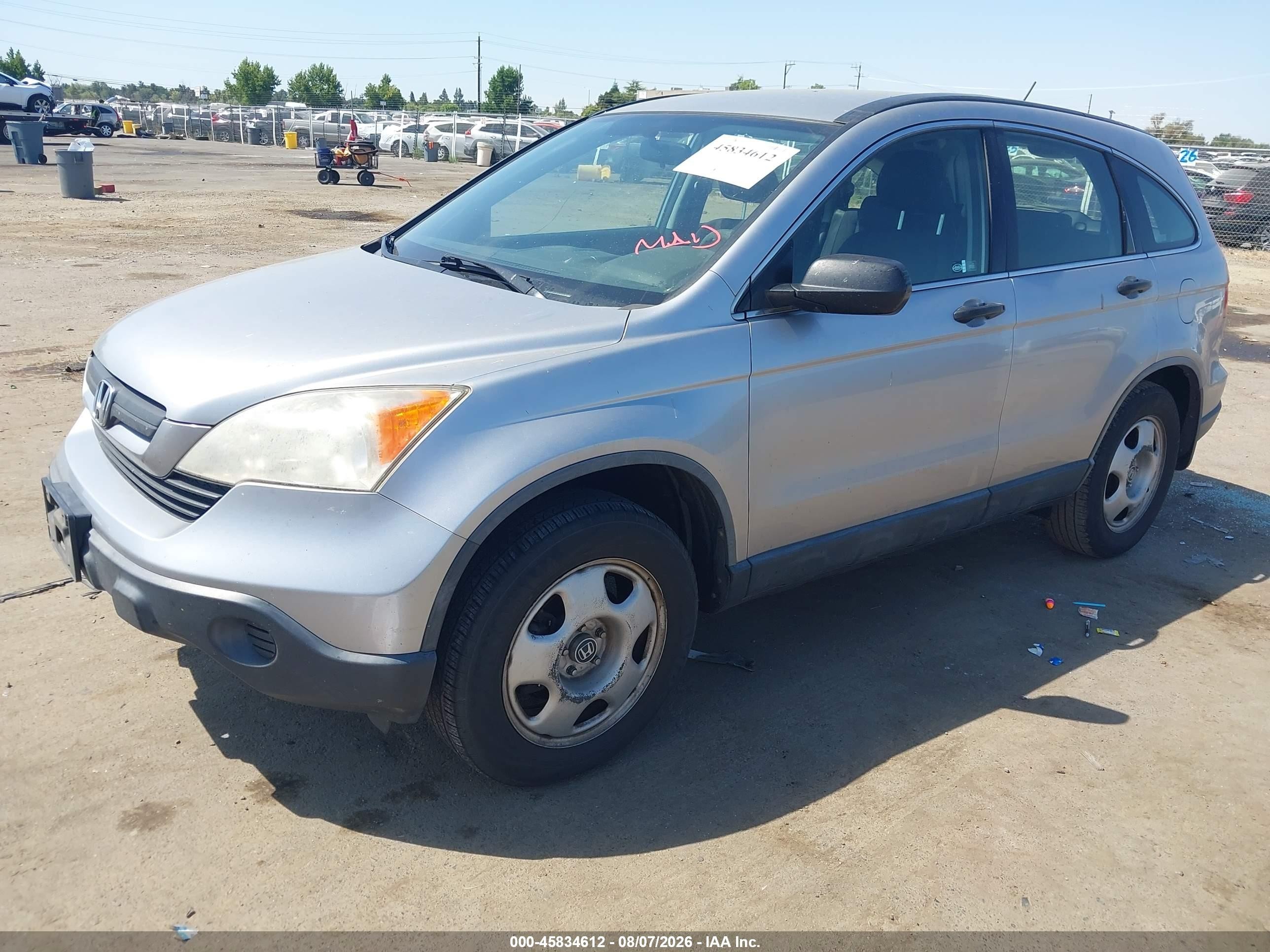 2008 Honda Cr-v Lx Silver vin: JHLRE48318C005980