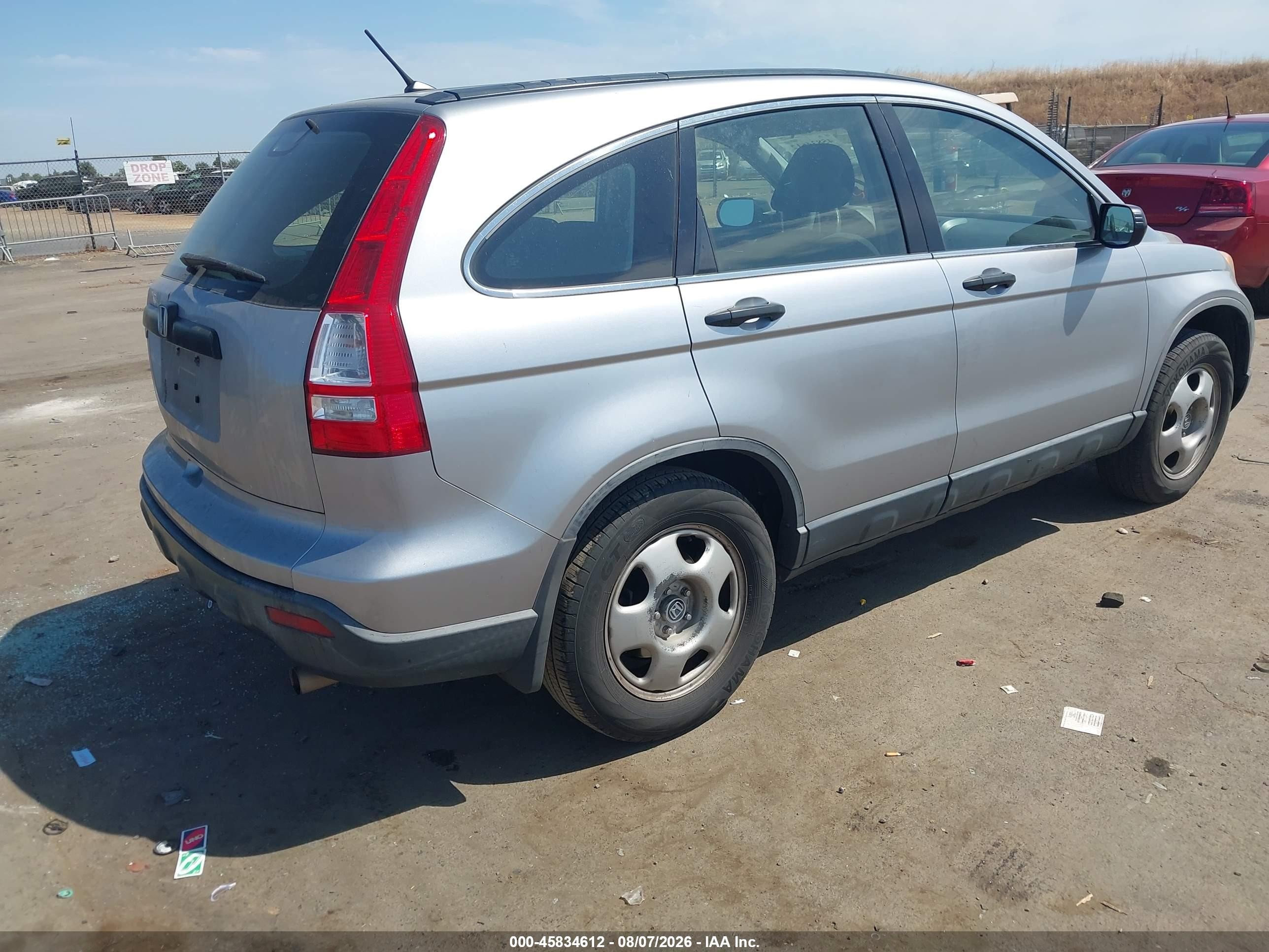 2008 Honda Cr-v Lx Silver vin: JHLRE48318C005980
