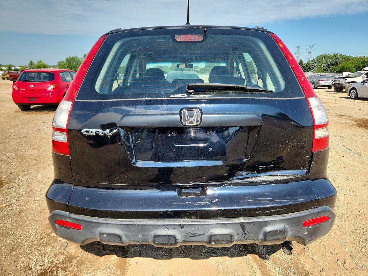 2008 Honda Cr-v Lx Black vin: JHLRE48318C031396