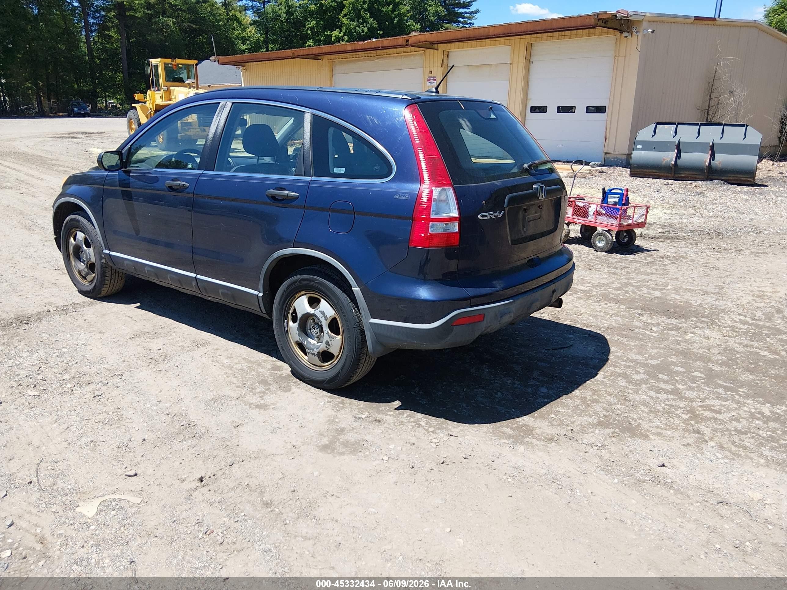 2008 Honda Cr-v Lx Blue vin: JHLRE48318C077262