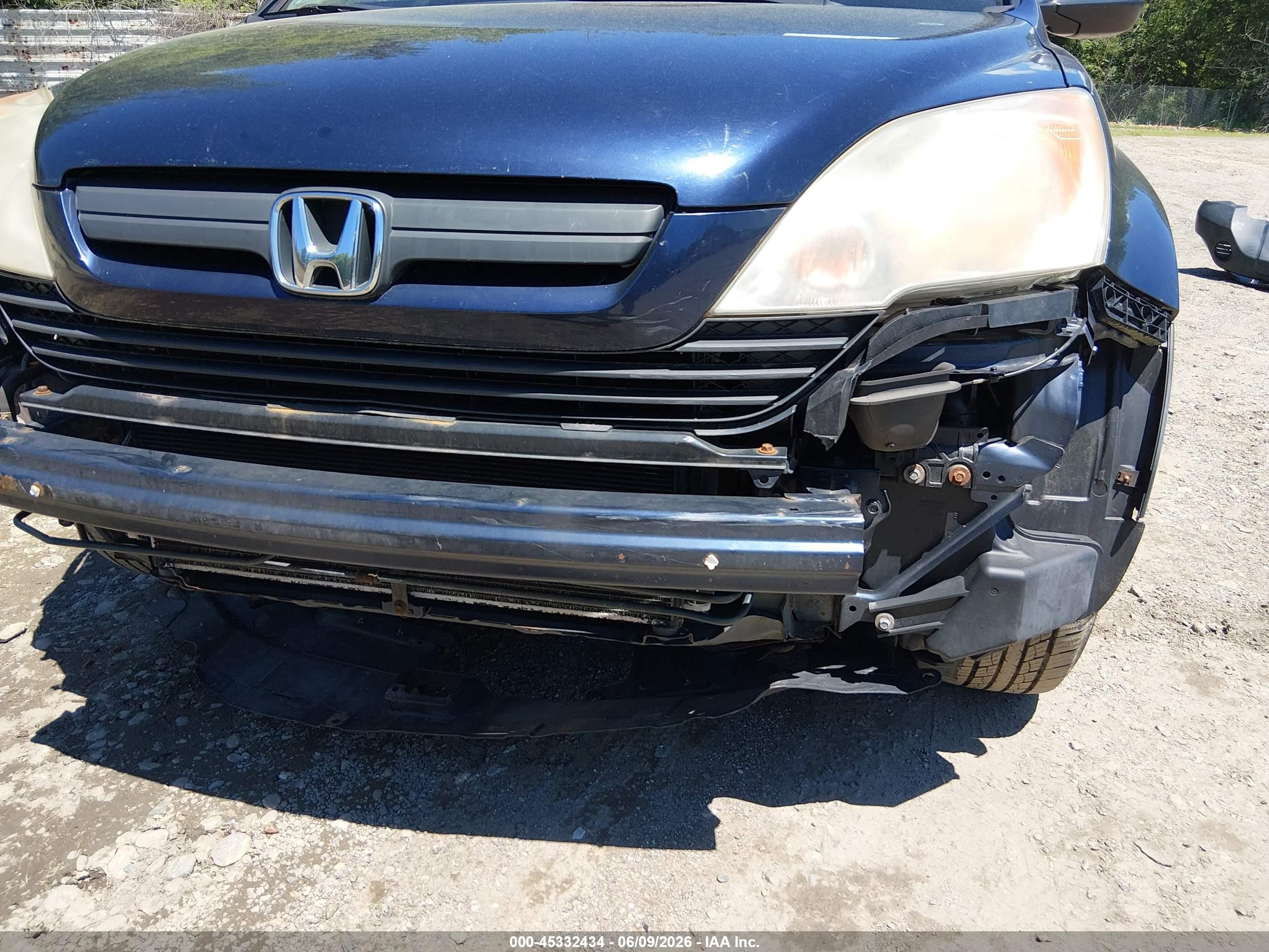 2008 Honda Cr-v Lx Blue vin: JHLRE48318C077262