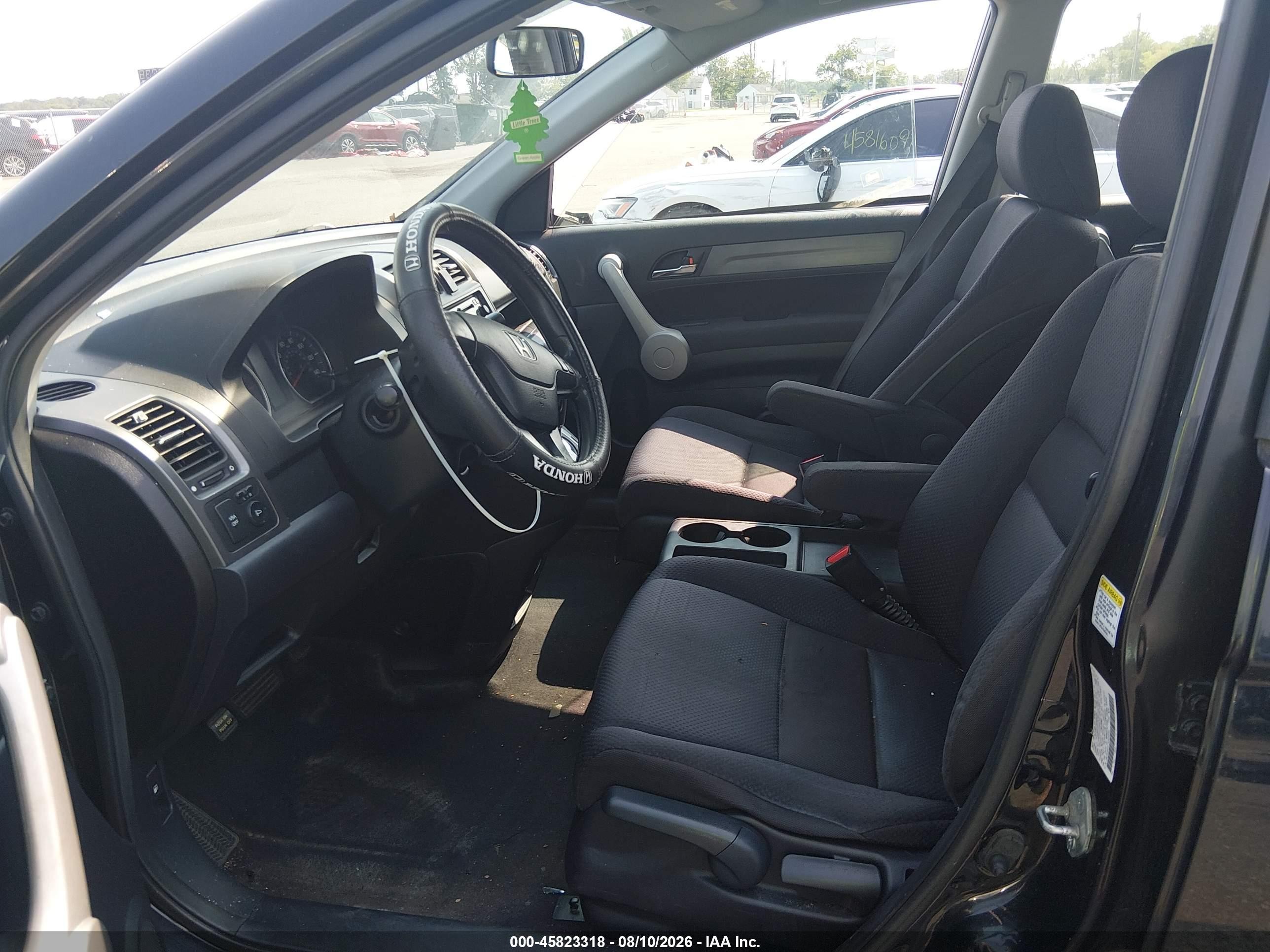 2007 Honda Cr-v Lx Black vin: JHLRE48327C024858