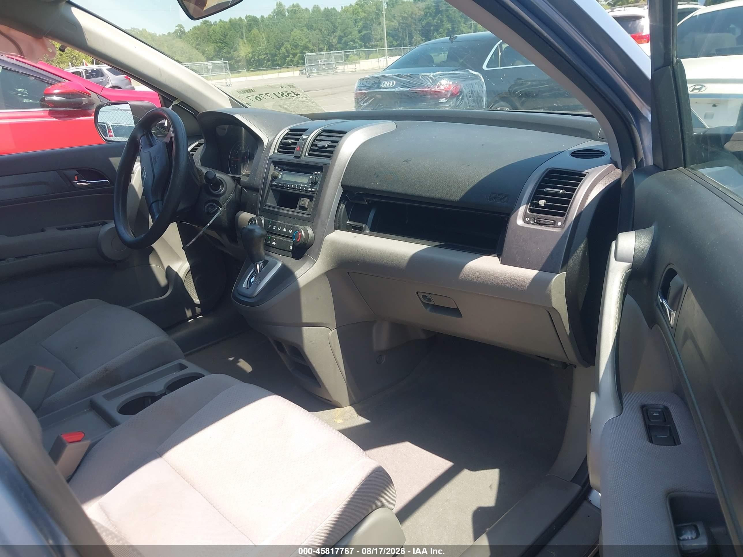 2007 Honda Cr-v Lx Blue vin: JHLRE48327C028103