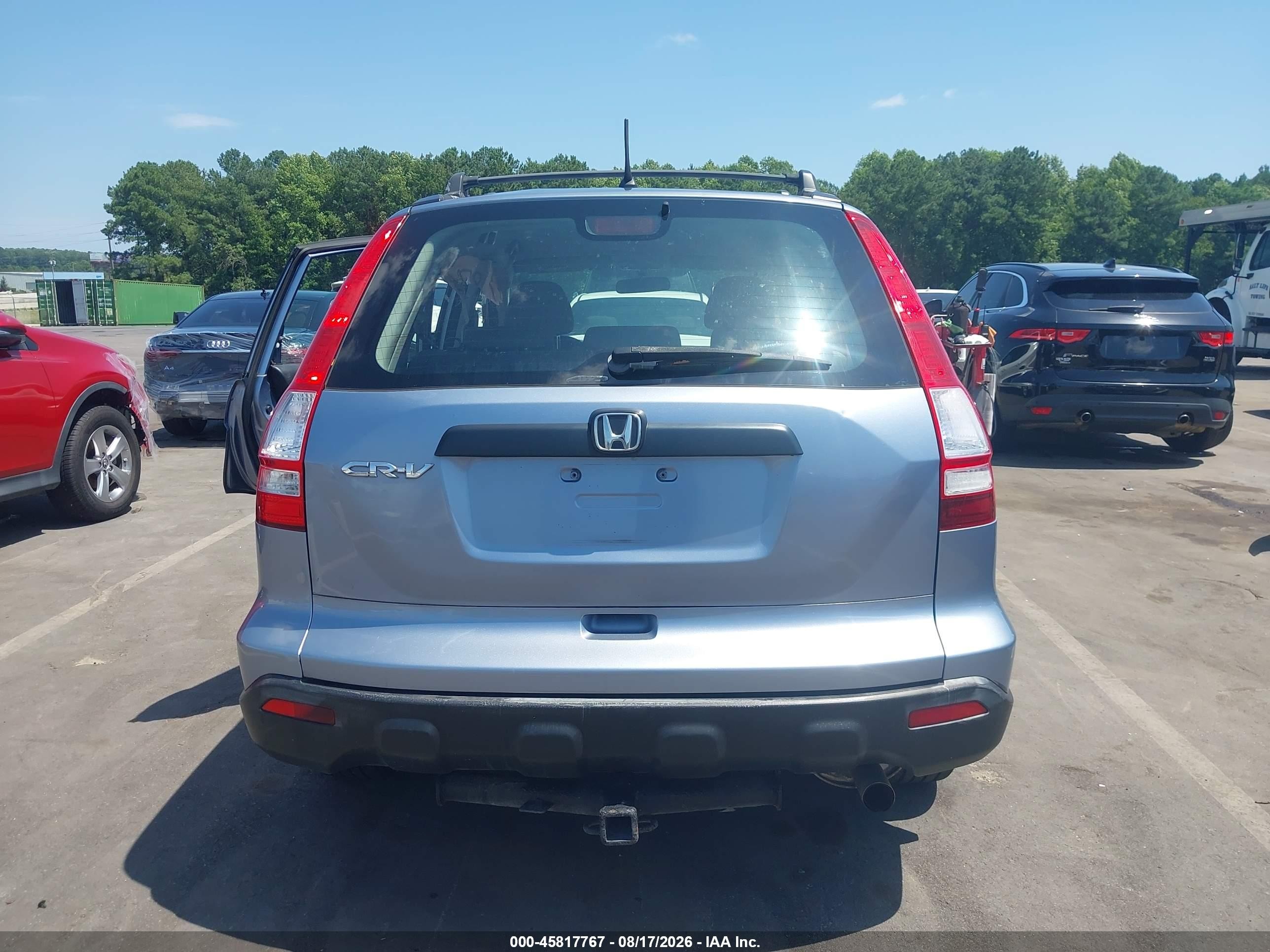 2007 Honda Cr-v Lx Blue vin: JHLRE48327C028103
