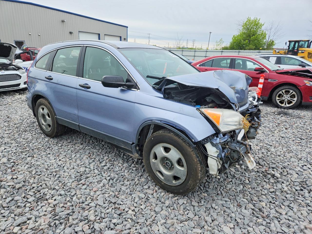 2007 Honda Cr-v Lx Blue vin: JHLRE48327C095302