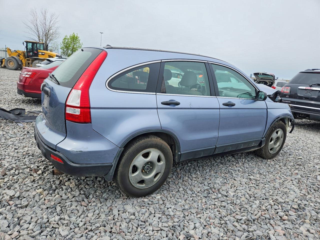 2007 Honda Cr-v Lx Blue vin: JHLRE48327C095302