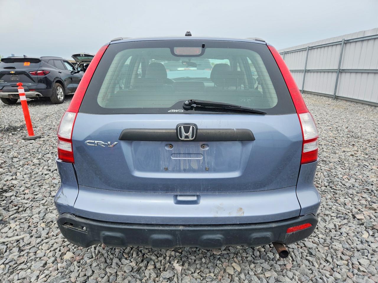 2007 Honda Cr-v Lx Blue vin: JHLRE48327C095302