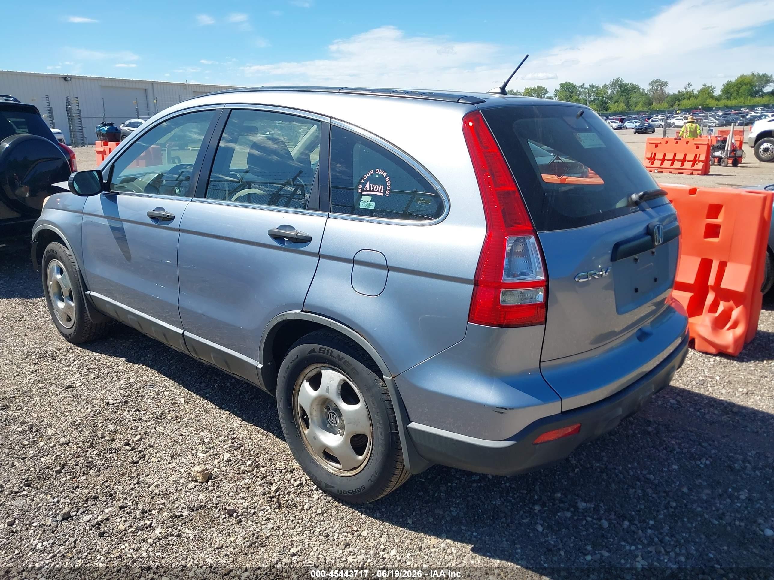 2008 Honda Cr-v Lx Light Blue vin: JHLRE48328C002845