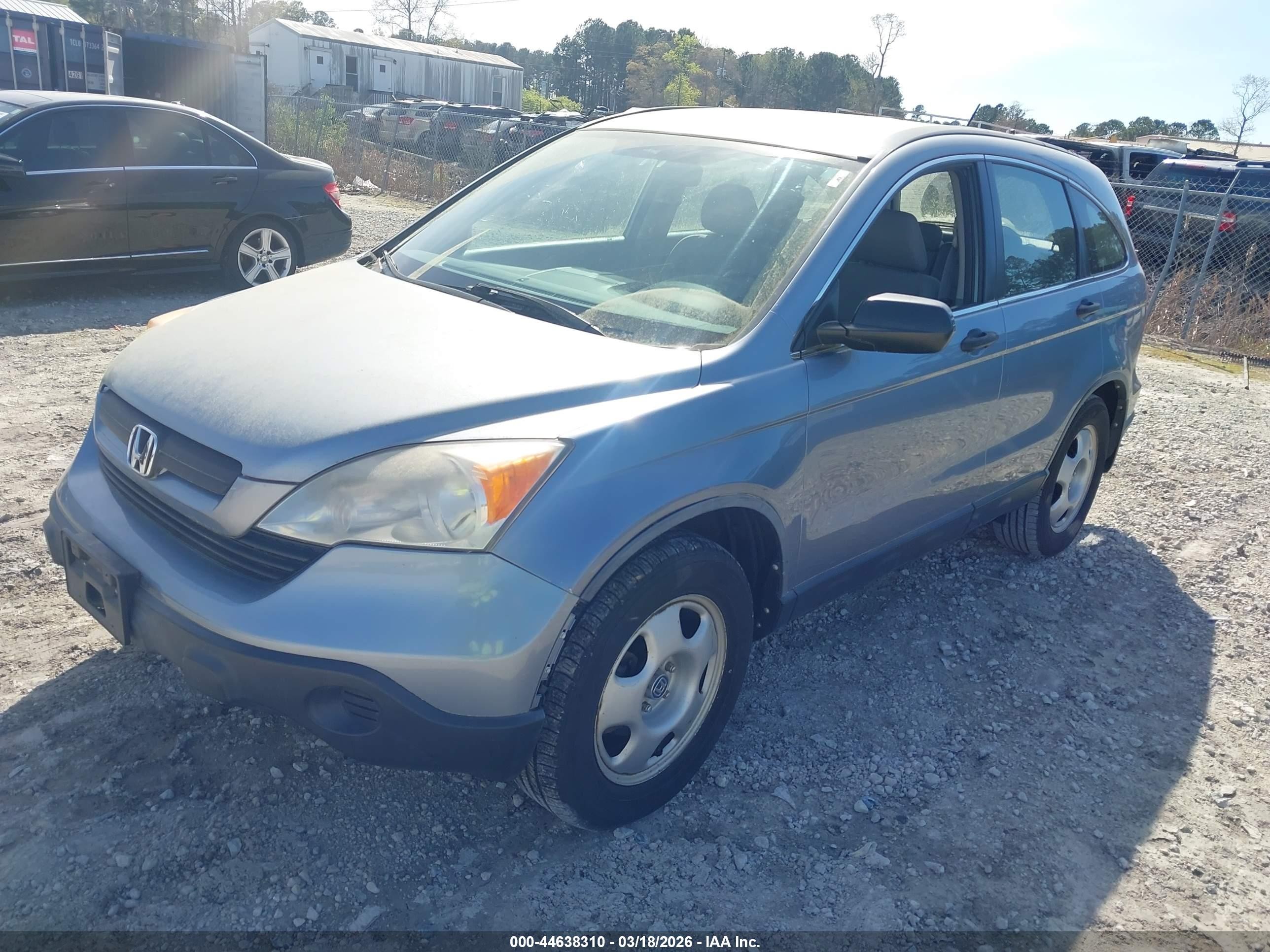 2008 Honda Cr-v Lx Blue vin: JHLRE48328C024103