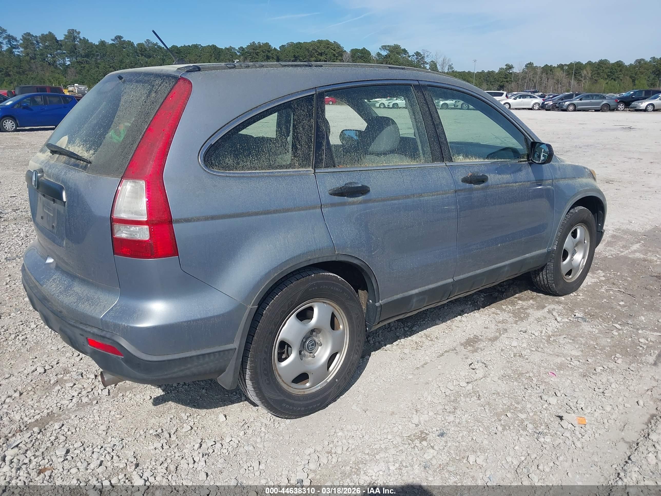 2008 Honda Cr-v Lx Blue vin: JHLRE48328C024103