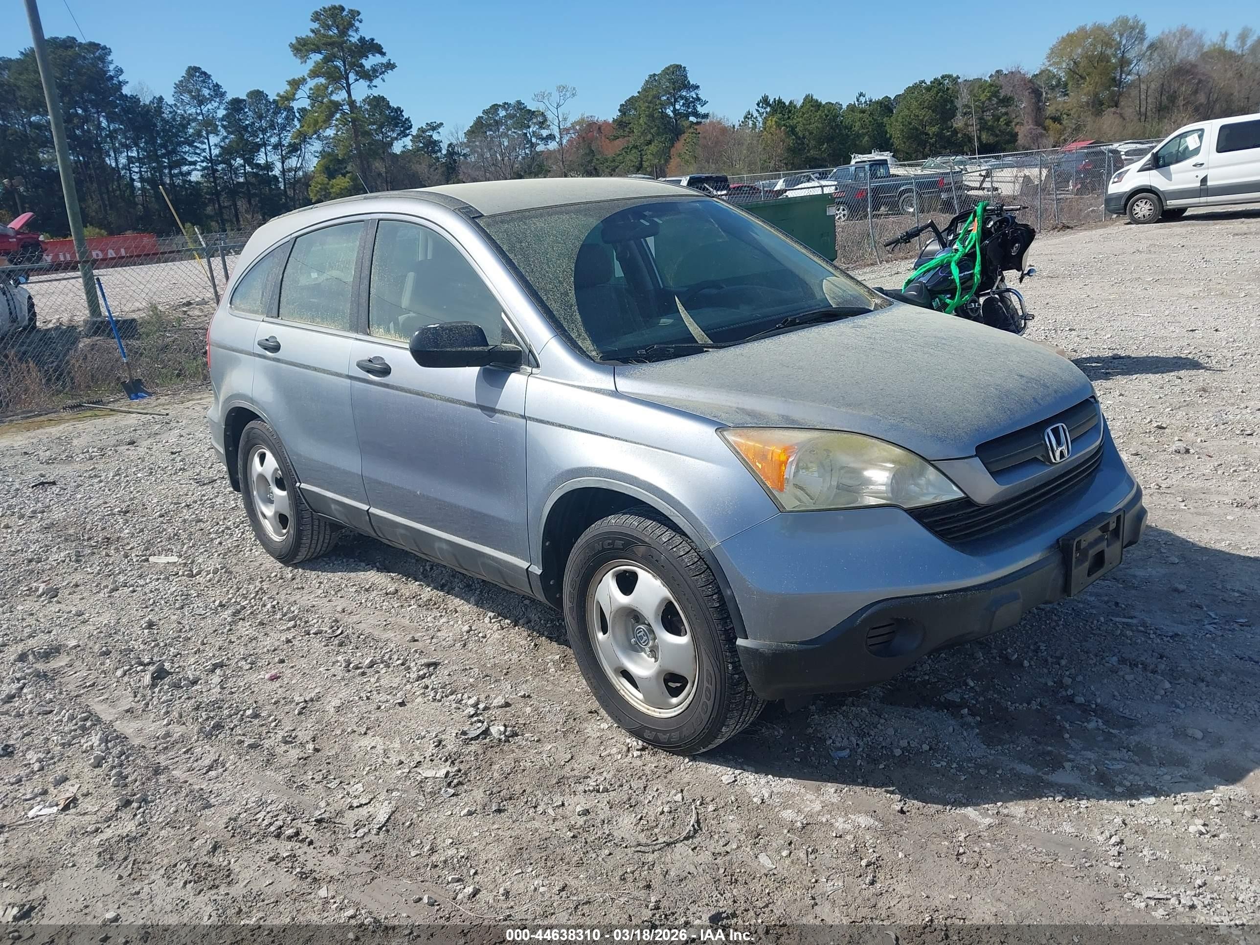 2008 Honda Cr-v Lx Blue vin: JHLRE48328C024103