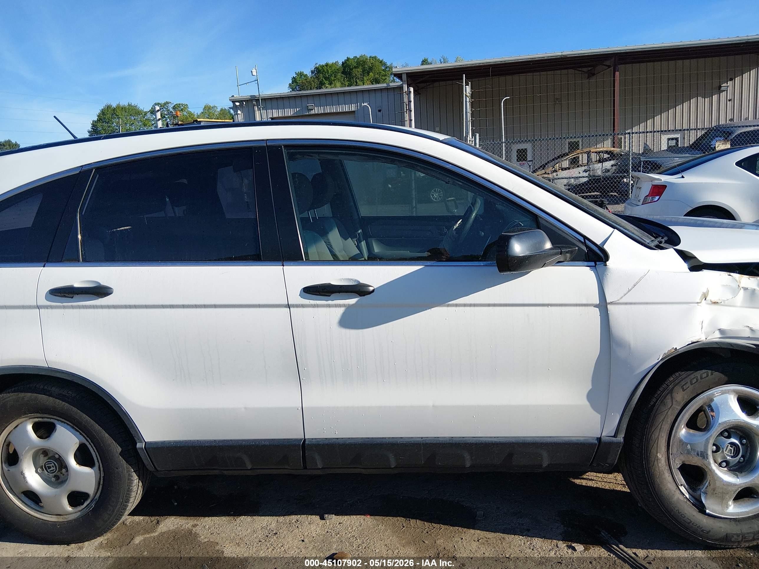 2008 Honda Cr-v Lx White vin: JHLRE48328C029205