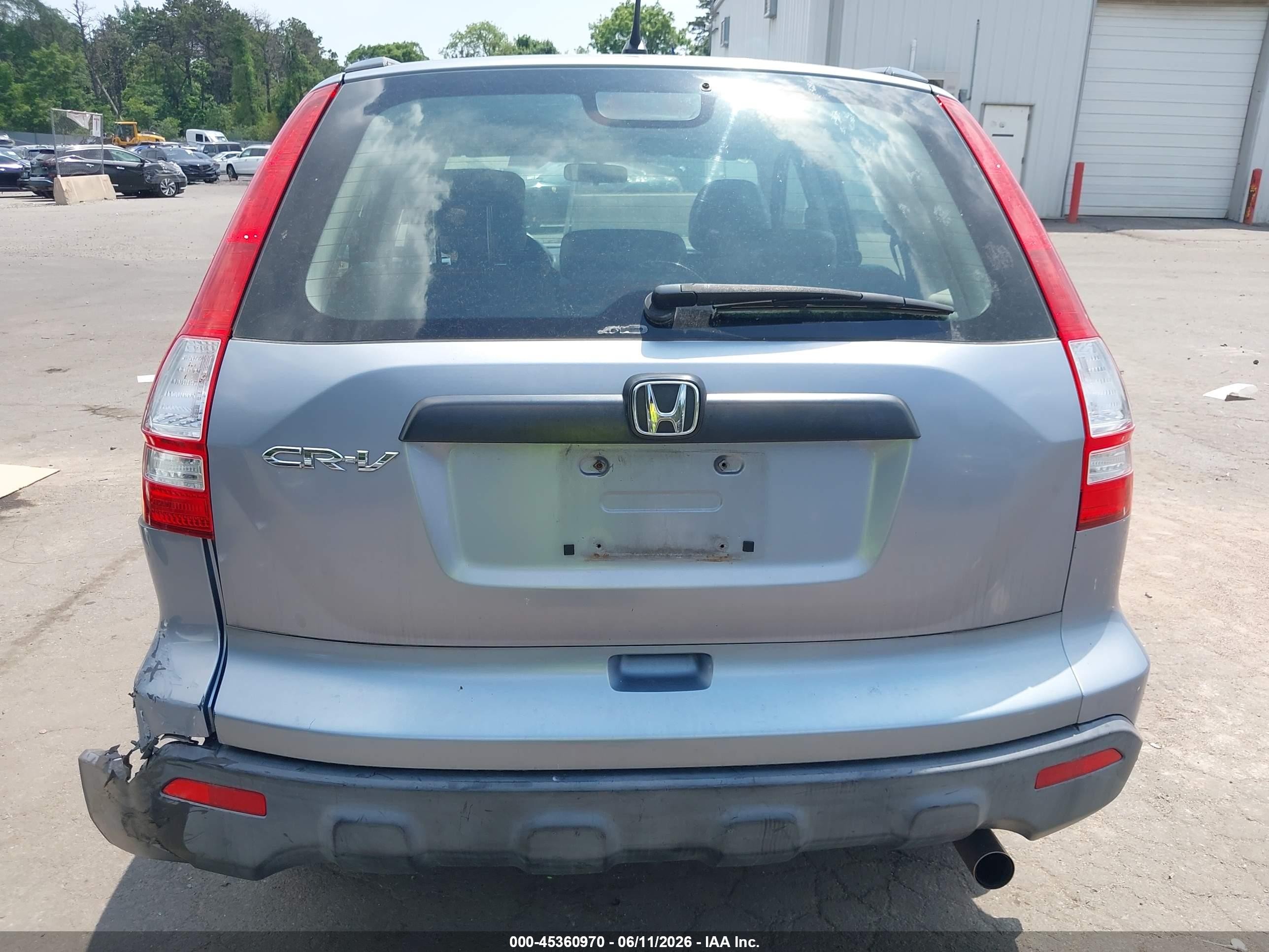 2008 Honda Cr-v Lx Light Blue vin: JHLRE48328C037112