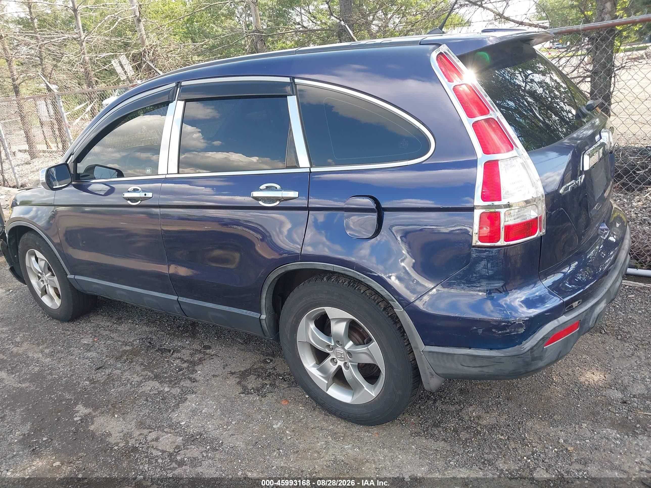 2008 Honda Cr-v Lx Blue vin: JHLRE48328C043606