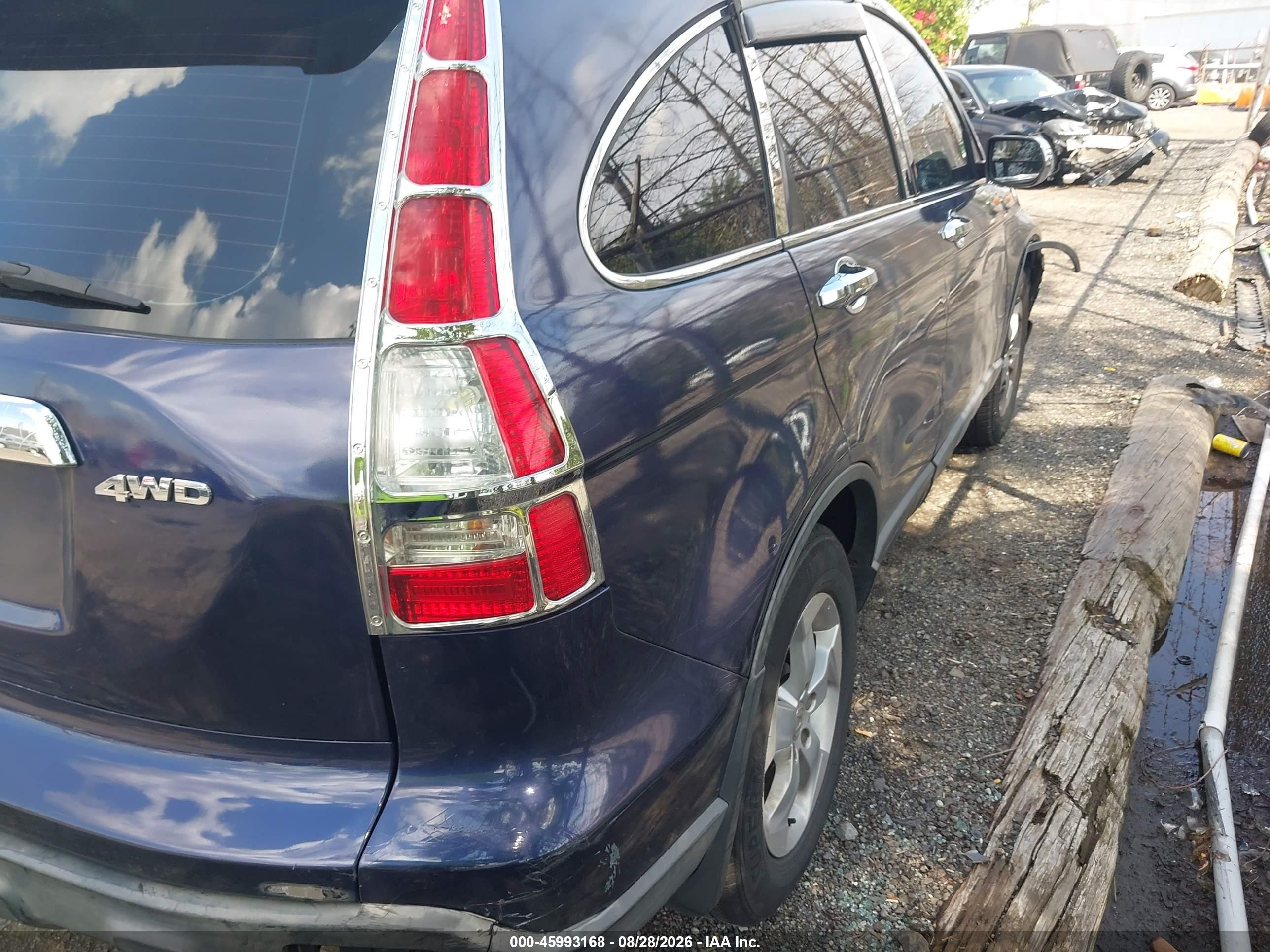 2008 Honda Cr-v Lx Blue vin: JHLRE48328C043606