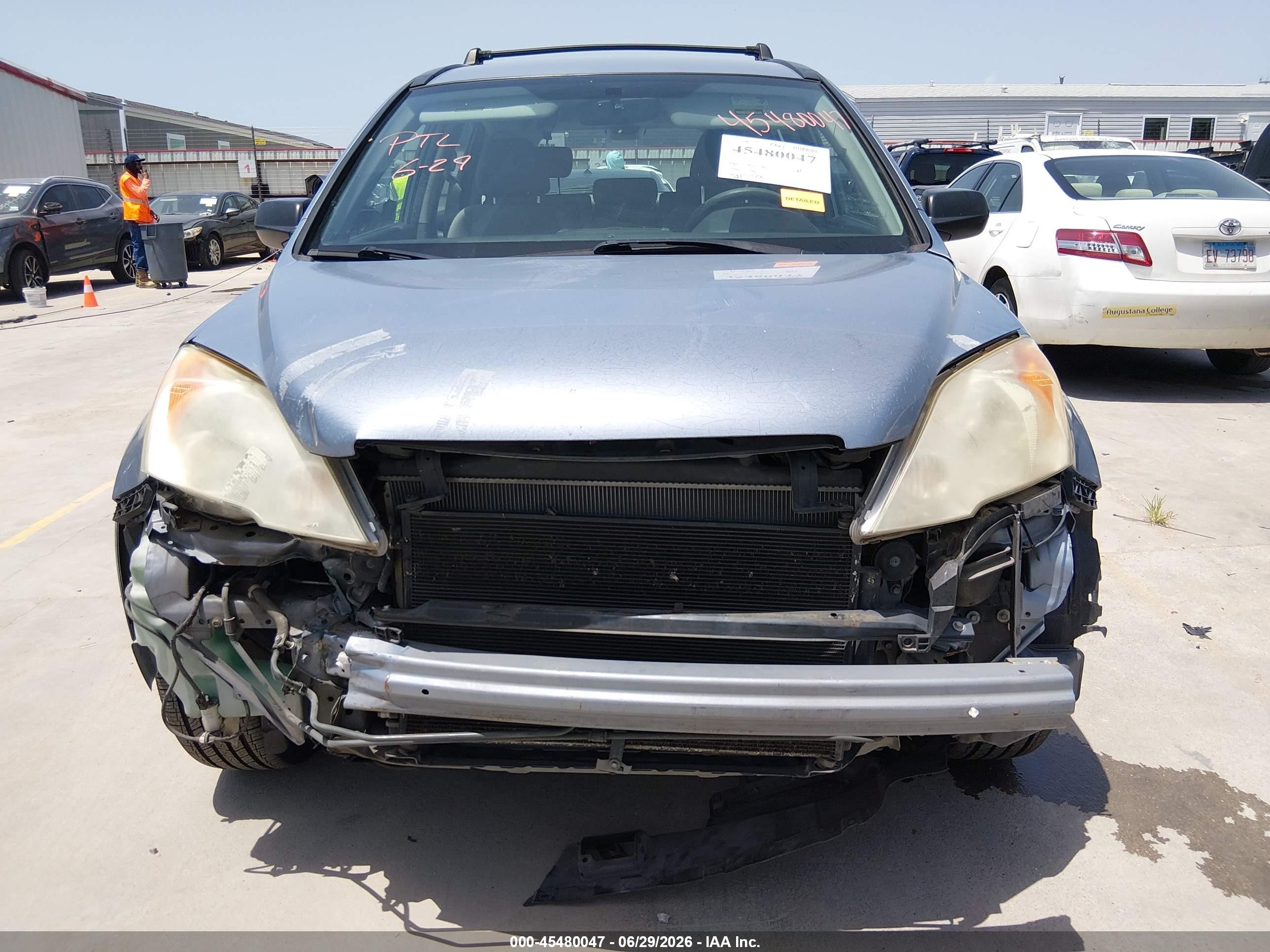 2008 Honda Cr-v Lx Light Blue vin: JHLRE48328C070160