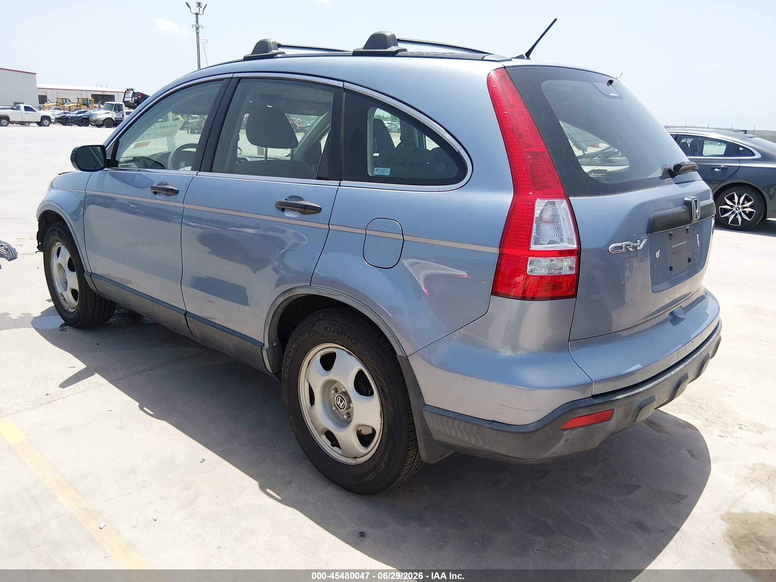 2008 Honda Cr-v Lx Light Blue vin: JHLRE48328C070160