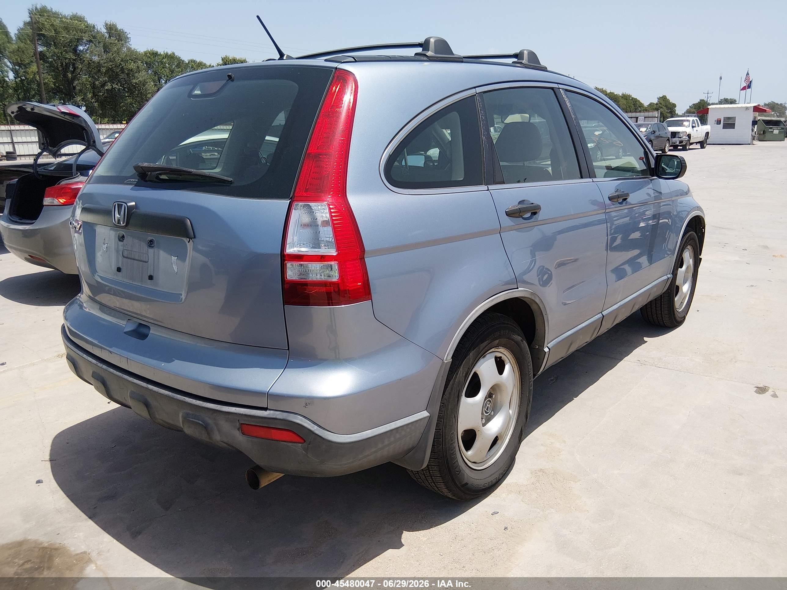 2008 Honda Cr-v Lx Light Blue vin: JHLRE48328C070160