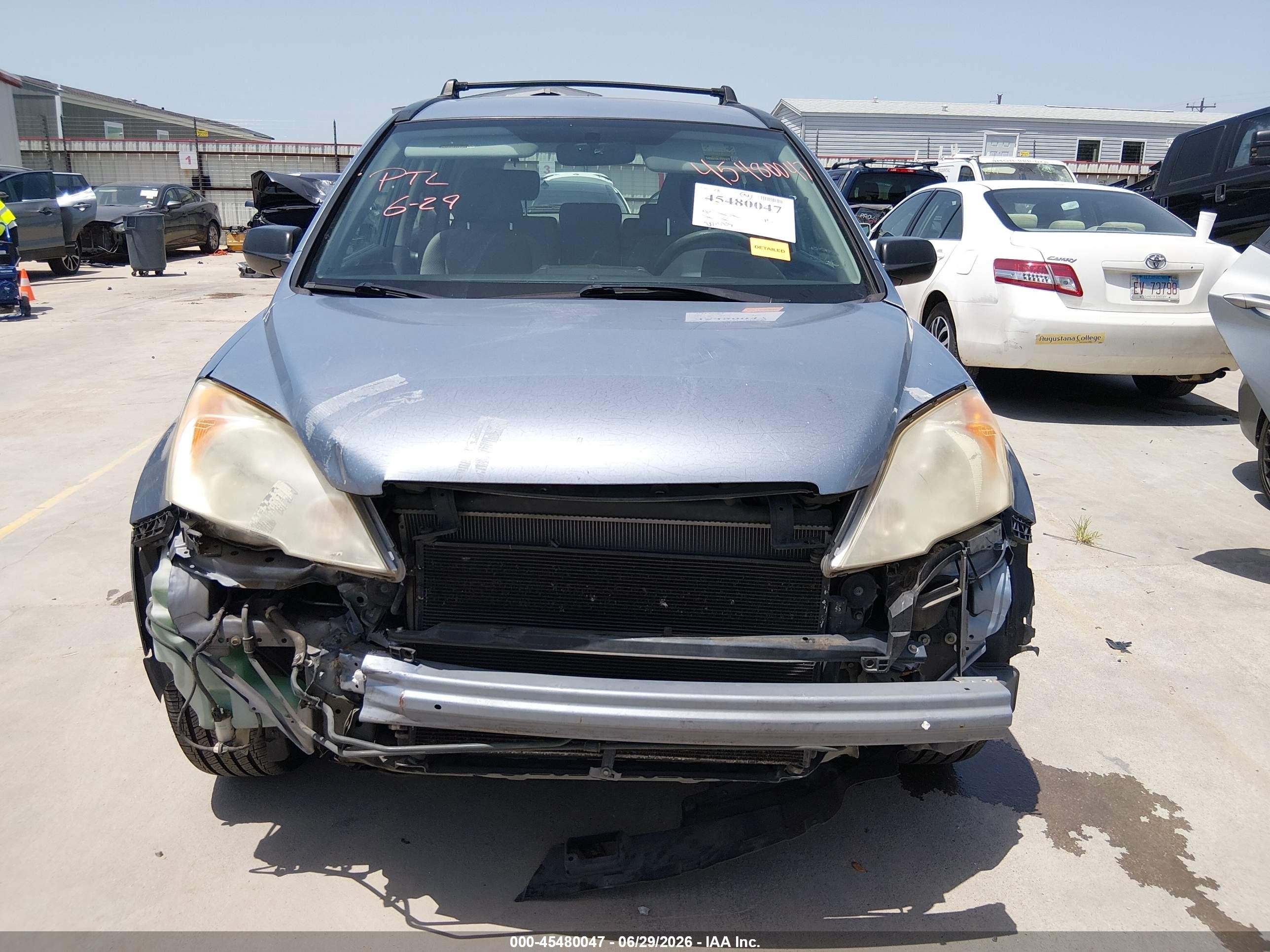 2008 Honda Cr-v Lx Light Blue vin: JHLRE48328C070160