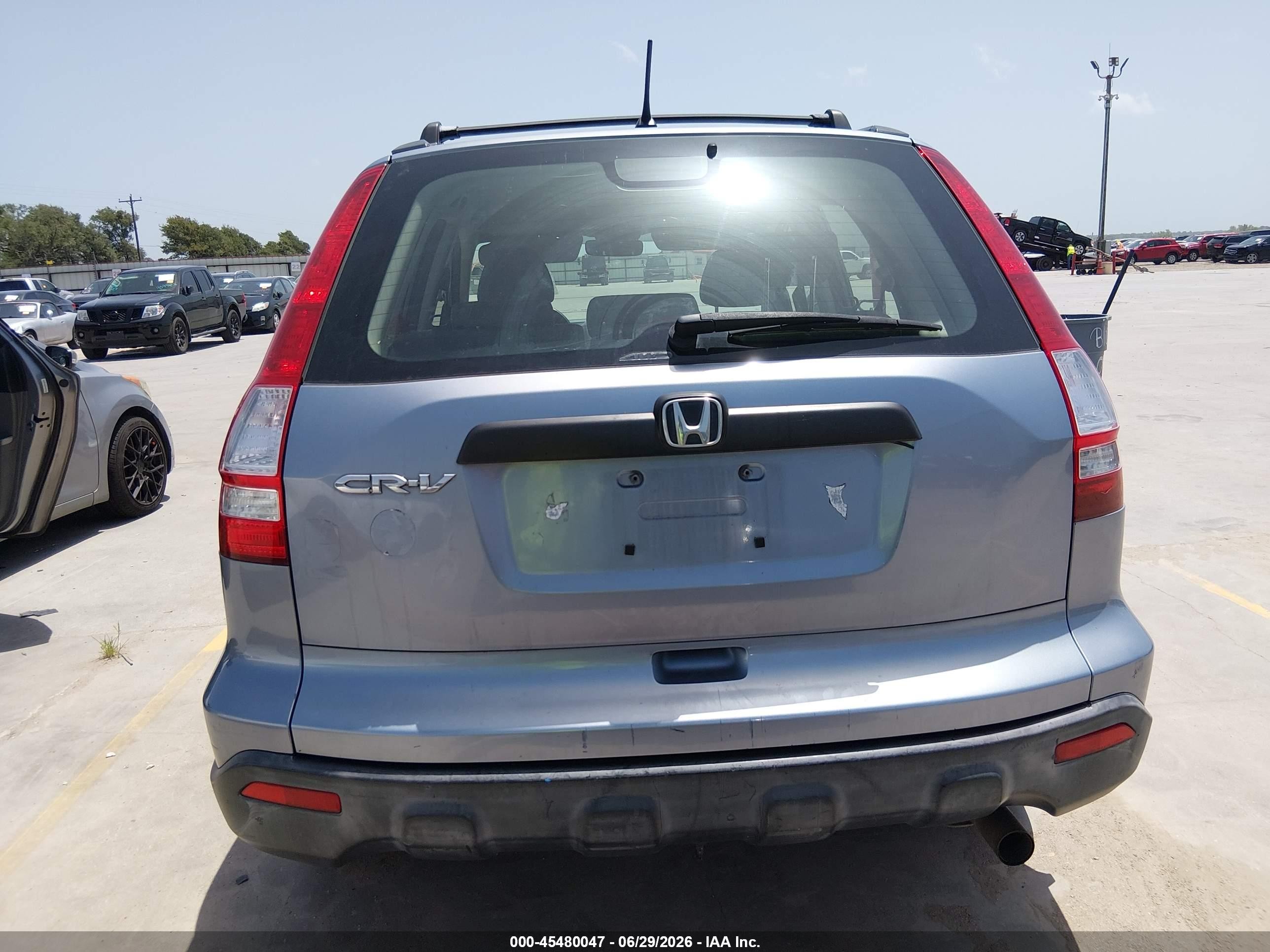 2008 Honda Cr-v Lx Light Blue vin: JHLRE48328C070160