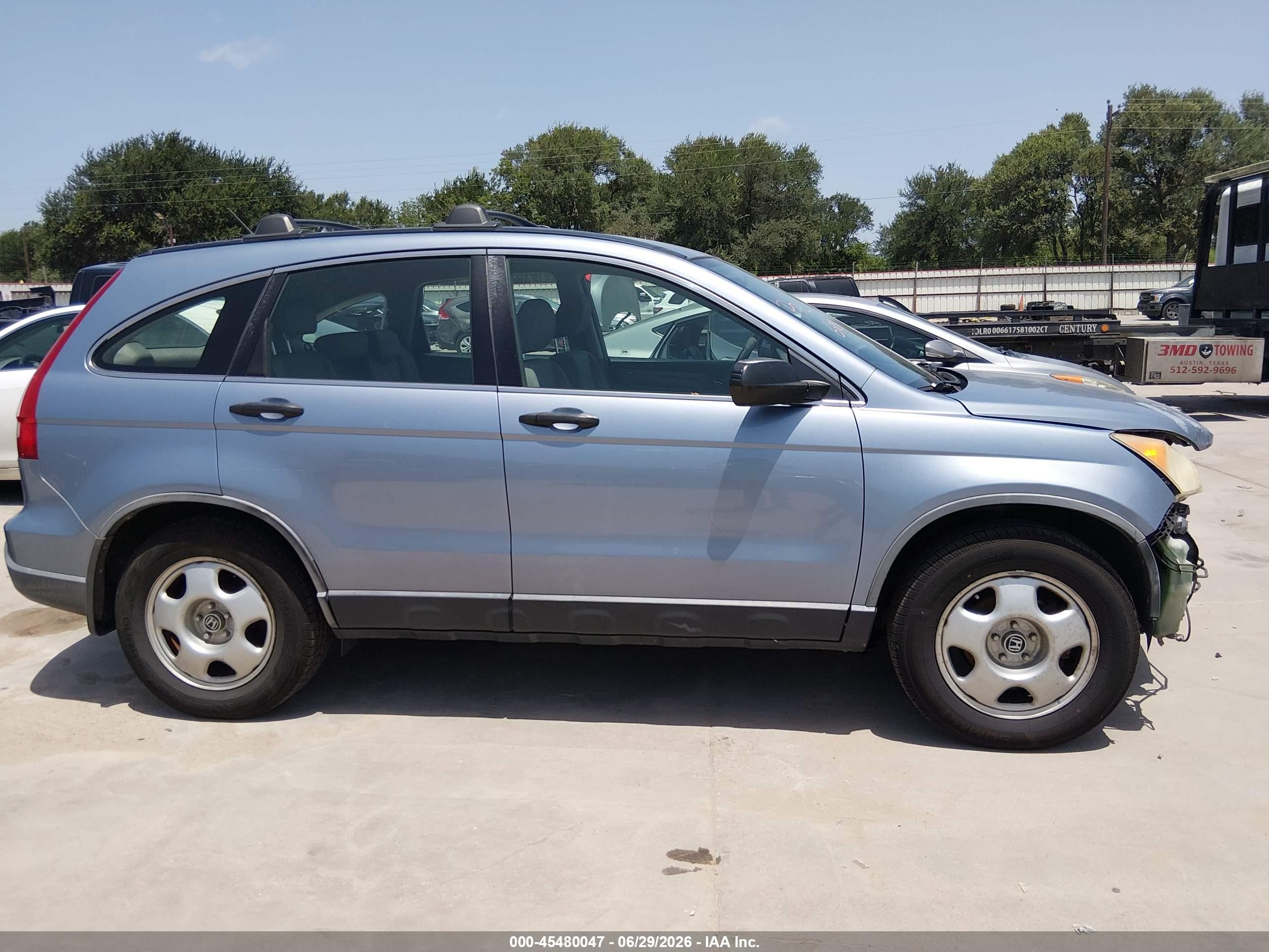 2008 Honda Cr-v Lx Light Blue vin: JHLRE48328C070160