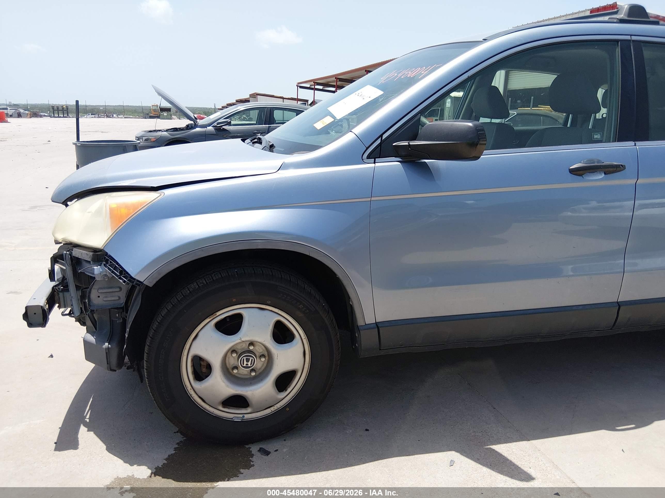 2008 Honda Cr-v Lx Light Blue vin: JHLRE48328C070160