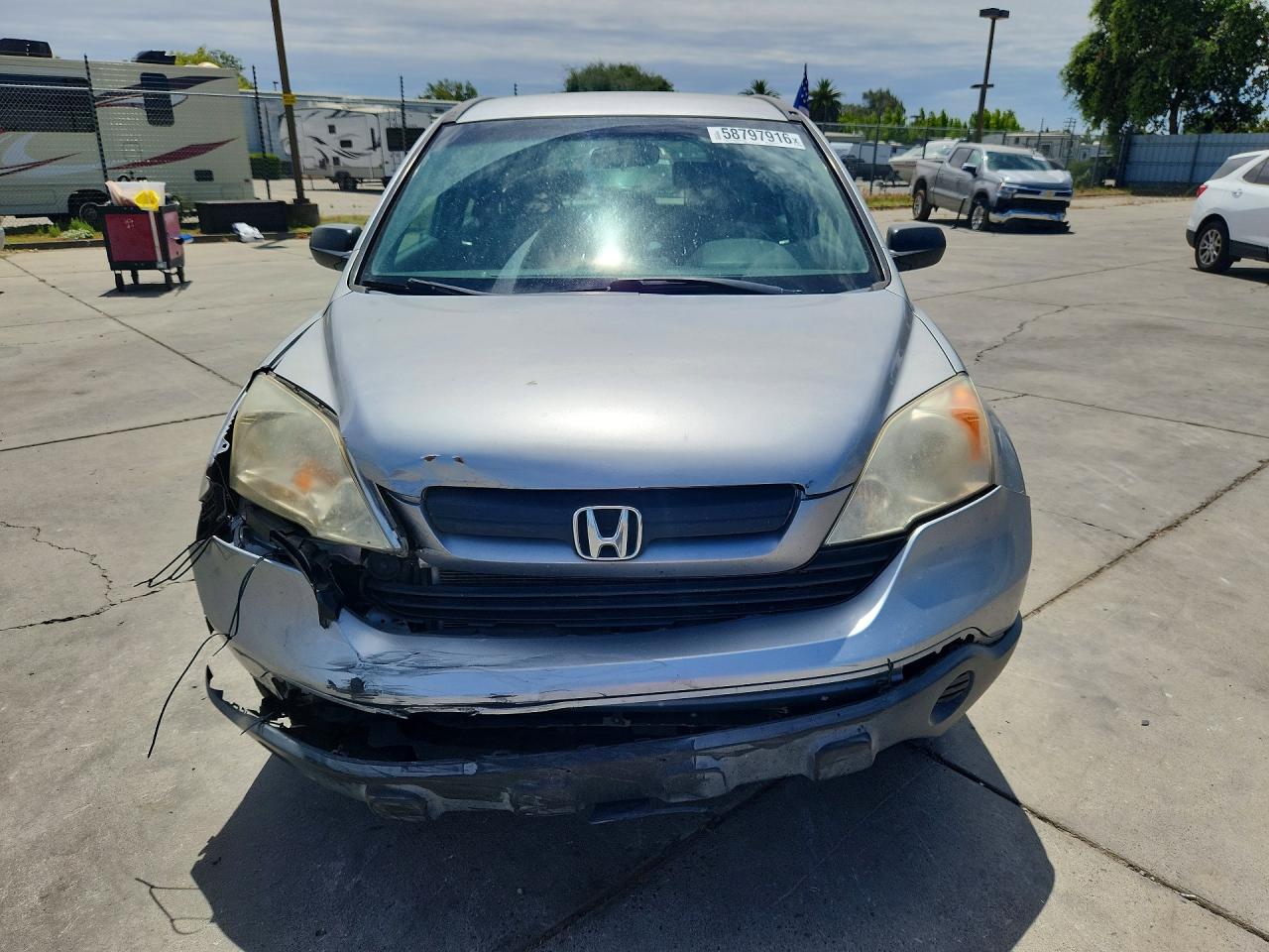 2008 Honda Cr-v Lx Silver vin: JHLRE48328C070871